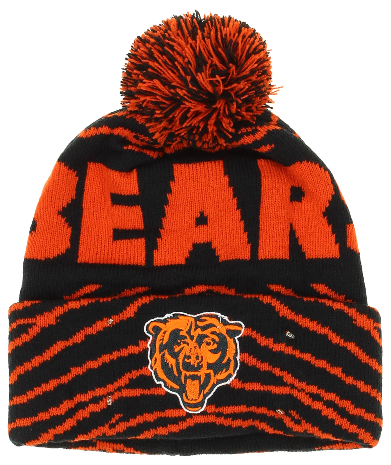 FOCO X Zubaz NFL Collab 3 Pack Glove Scarf & Hat Outdoor Winter Set, Chicago Bears - Image 4
