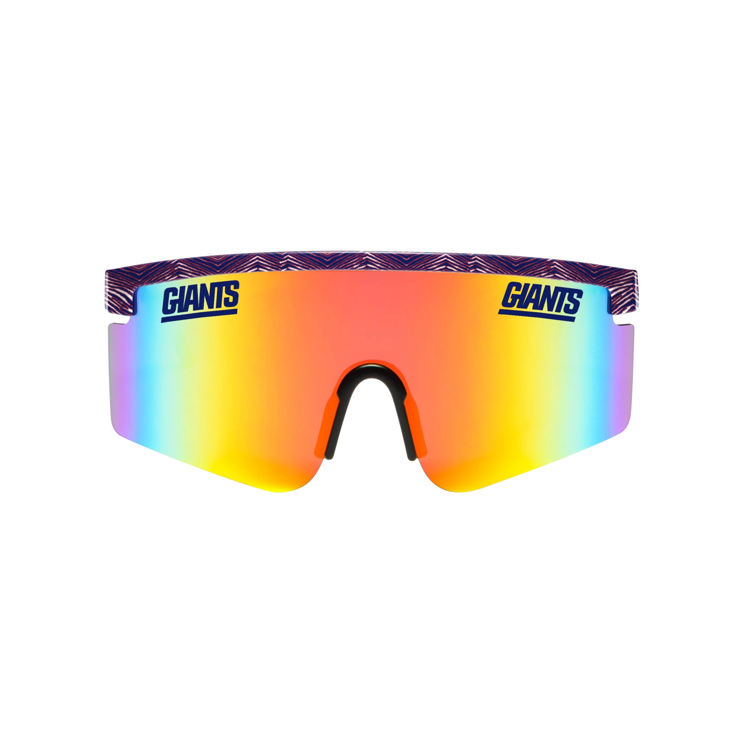 FOCO X Zubaz NFL Collab 90s Retro Swag Sunglasses, New York Giants - Image 2