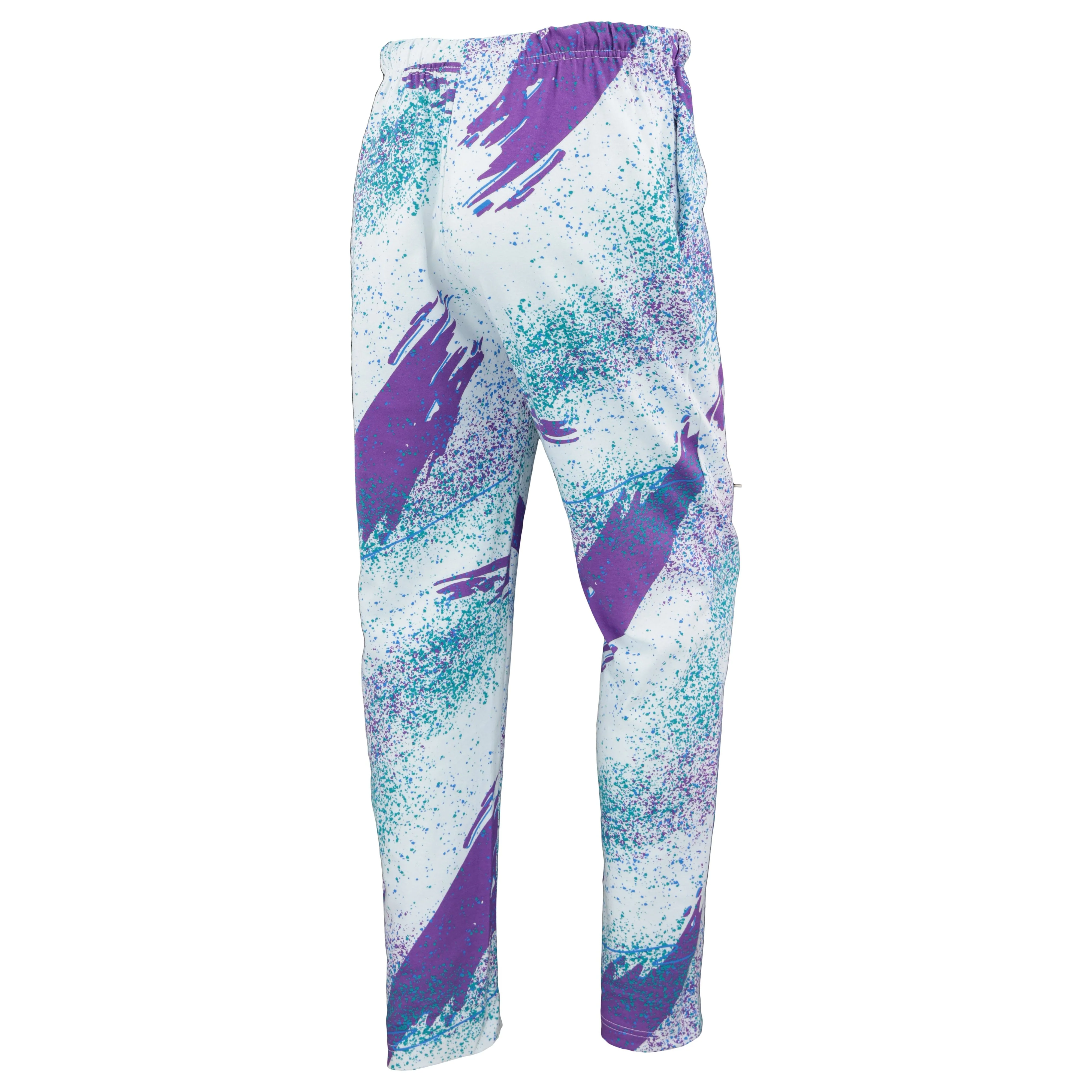 Zubaz 88 Men's The Original Pants - PURPLE/AQUA CONFETTI - Image 2