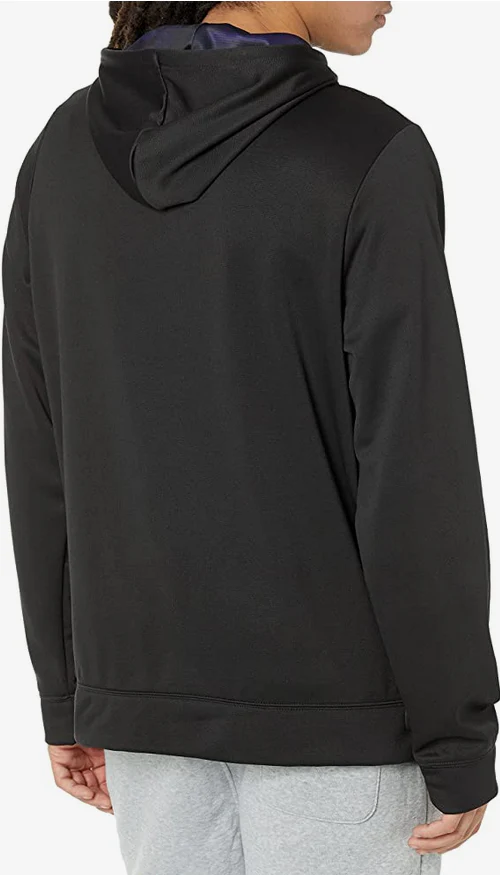 Zubaz Baltimore Ravens NFL Men's Team Color Hoodie with Team Camo Liner - Image 2