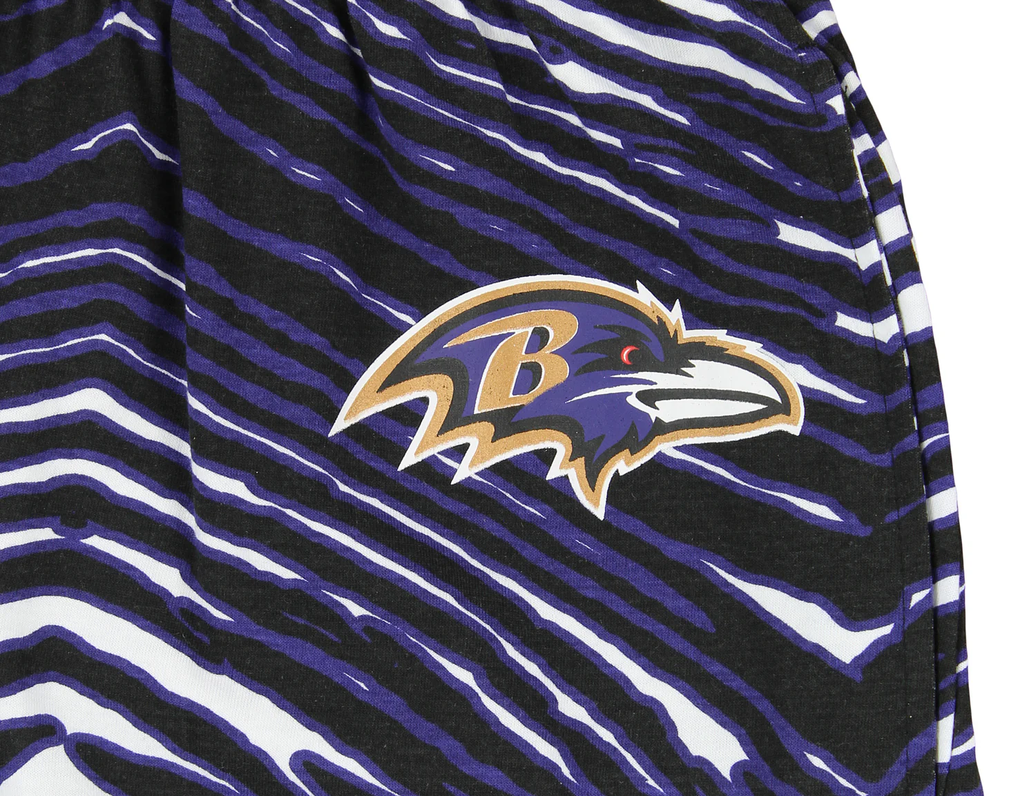 Zubaz Baltimore Ravens NFL Men's Zebra Left Hip Logo Lounge Pant - Image 3