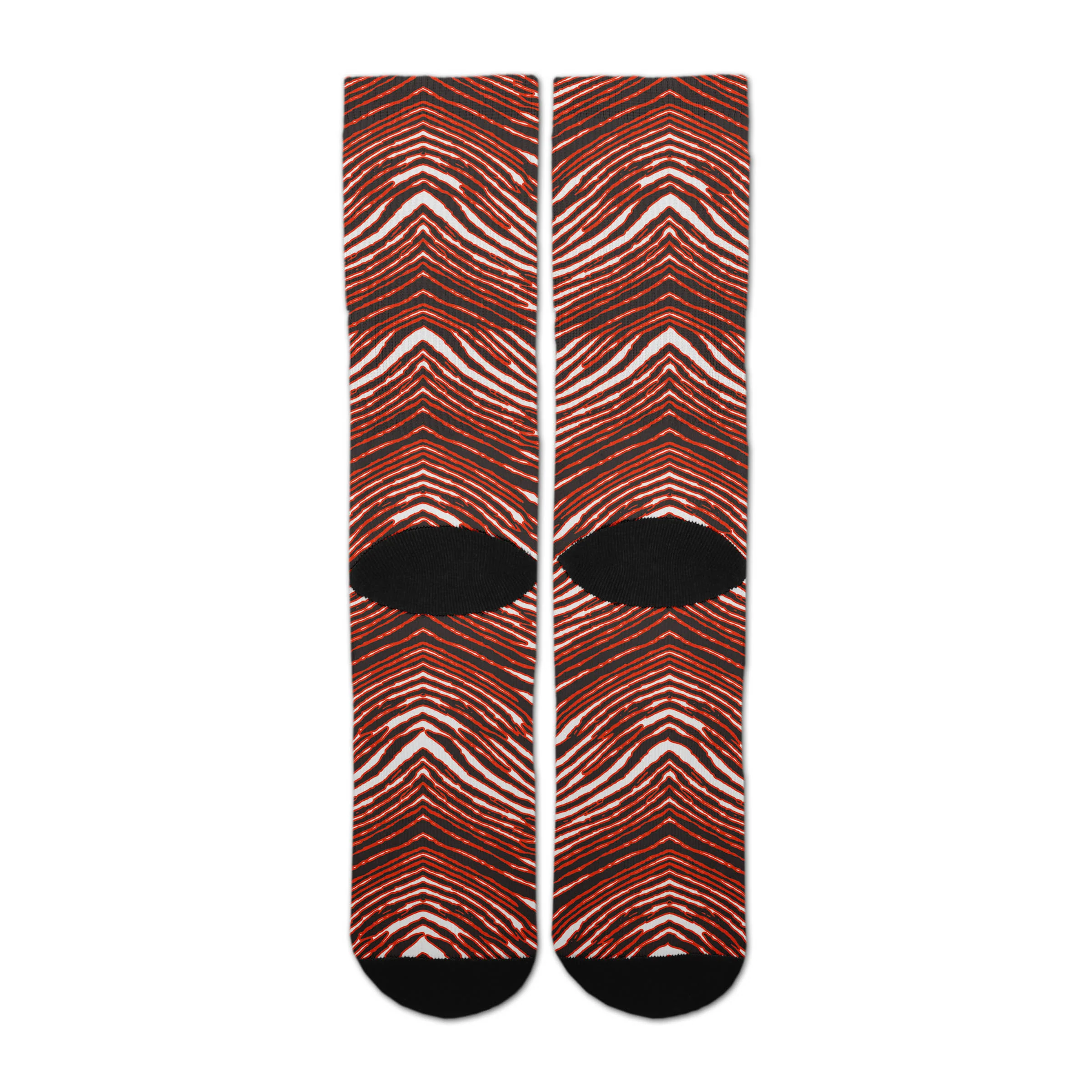 Zubaz By For Bare Feet NFL Zubified Adult and Youth Dress Socks, Cleveland Browns, One Size - Image 4