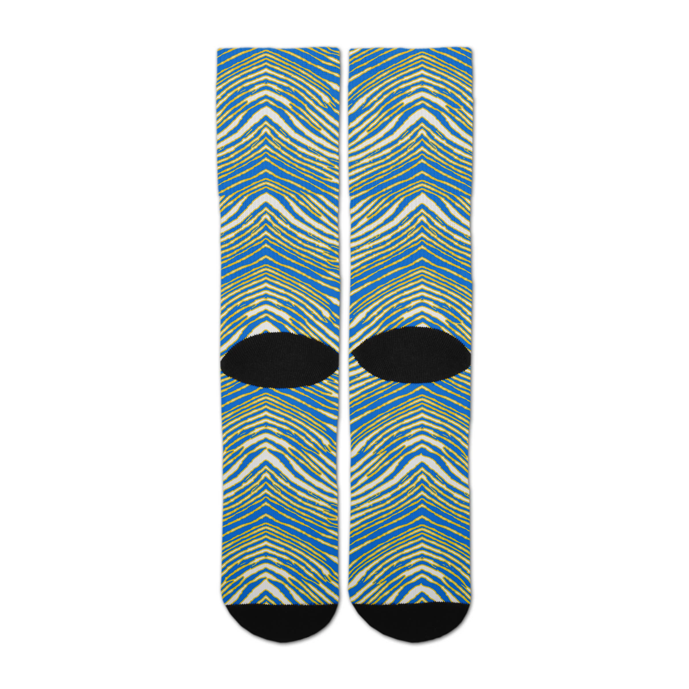 Zubaz By For Bare Feet NFL Zubified Adult and Youth Dress Socks, Los Angeles Chargers, One Size - Image 4