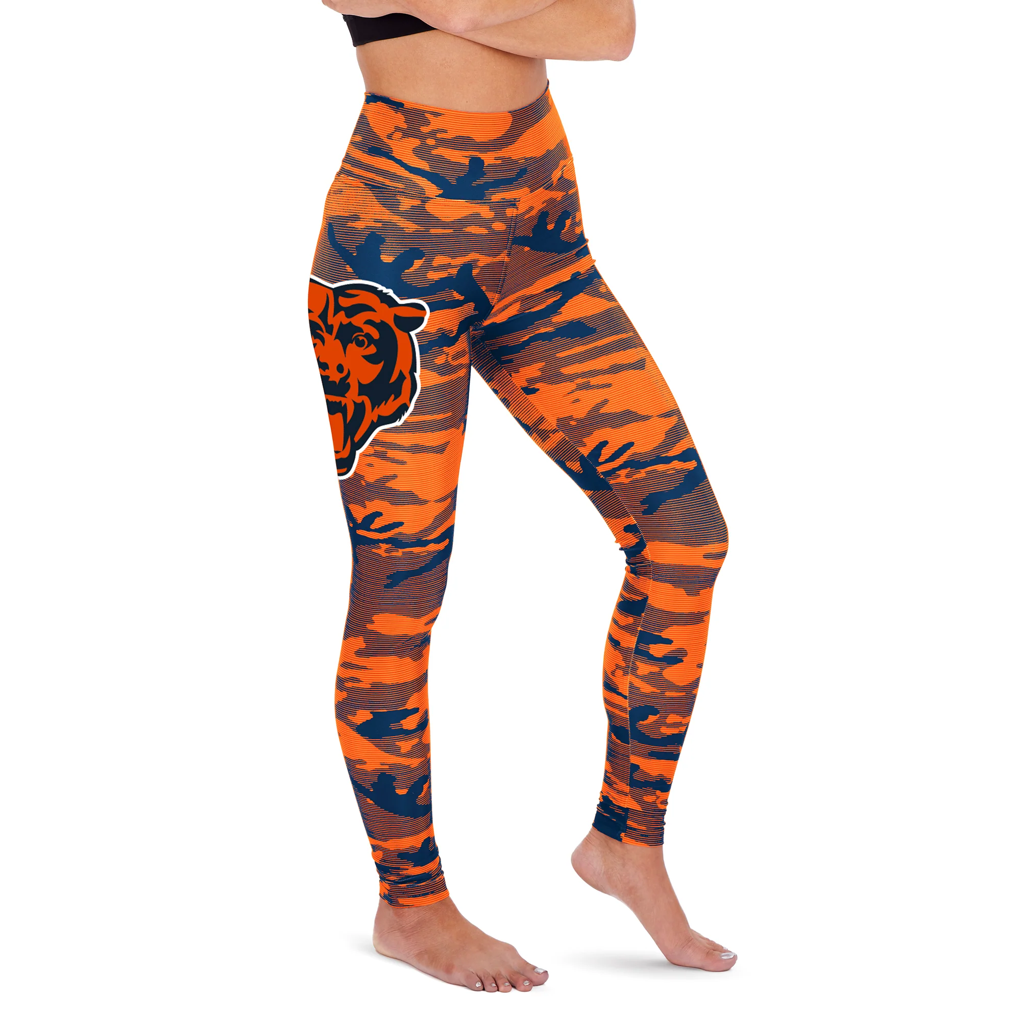 Zubaz Chicago Bears NFL Women's Camo Lines Legging - Image 5