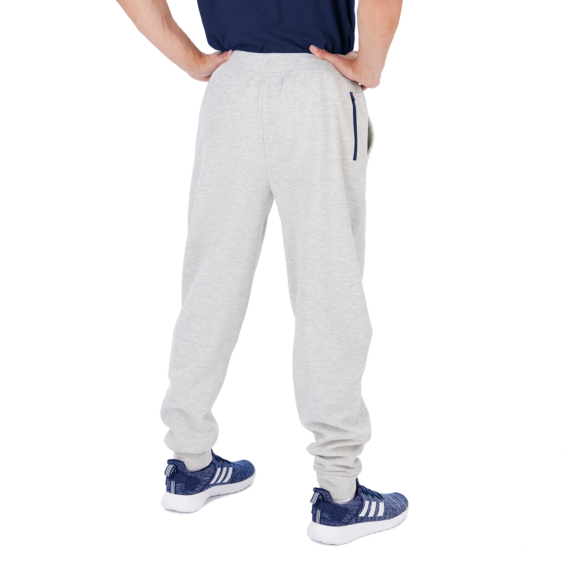 Zubaz Denver Broncos NFL Men's Heather Grey Speed Jogger Pant - Image 2
