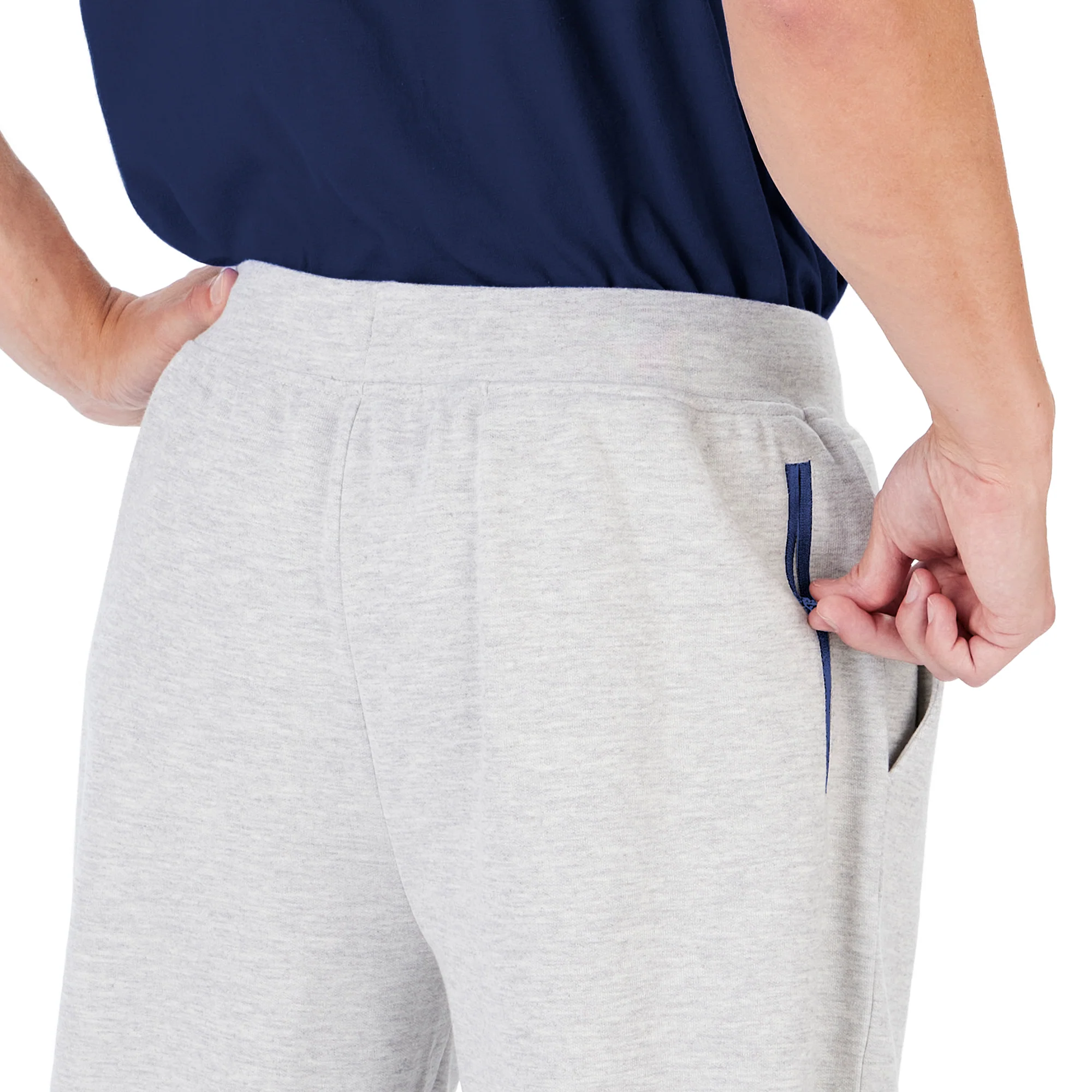 Zubaz Denver Broncos NFL Men's Heather Grey Speed Jogger Pant - Image 3