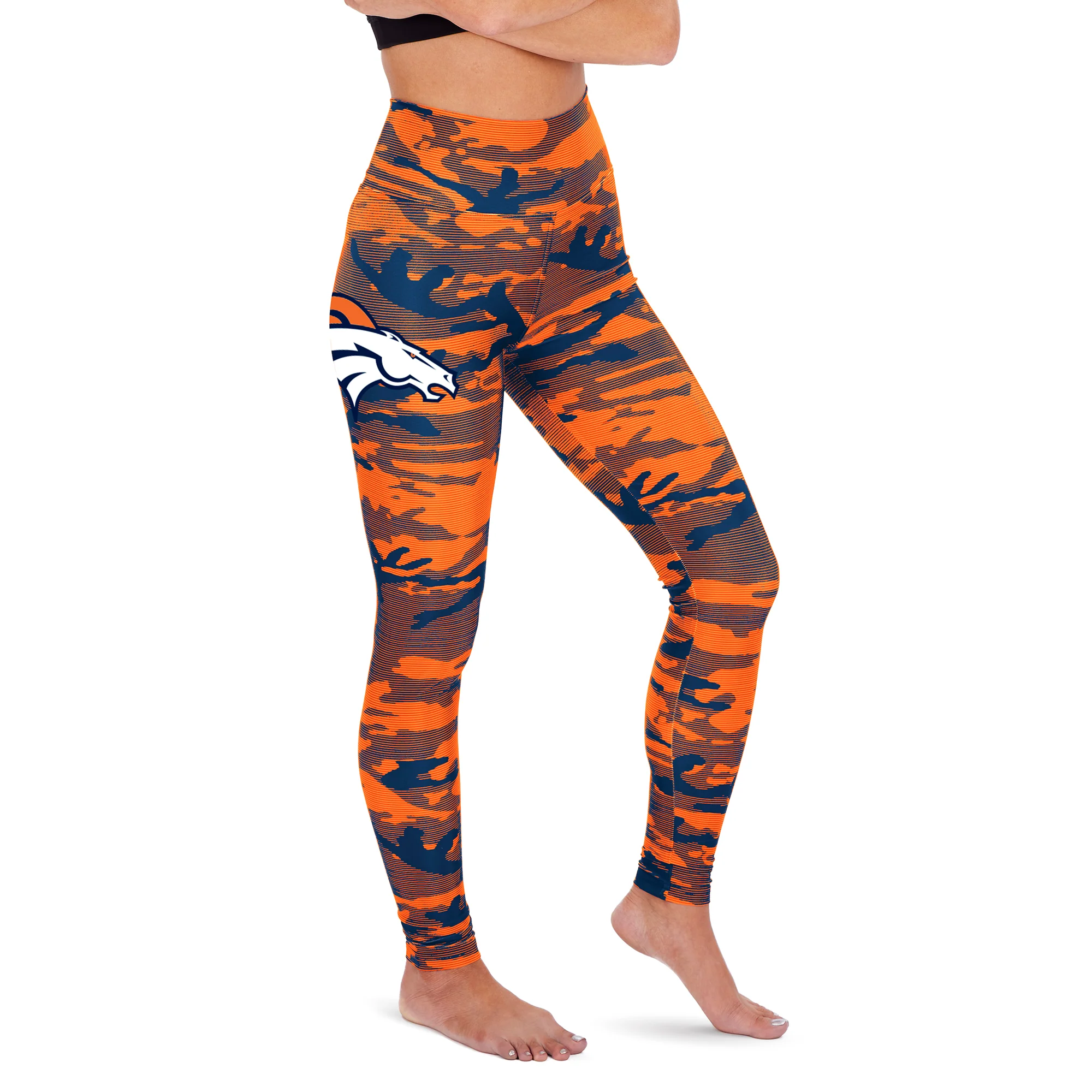 Zubaz Denver Broncos NFL Women's Camo Lines Legging - Image 3