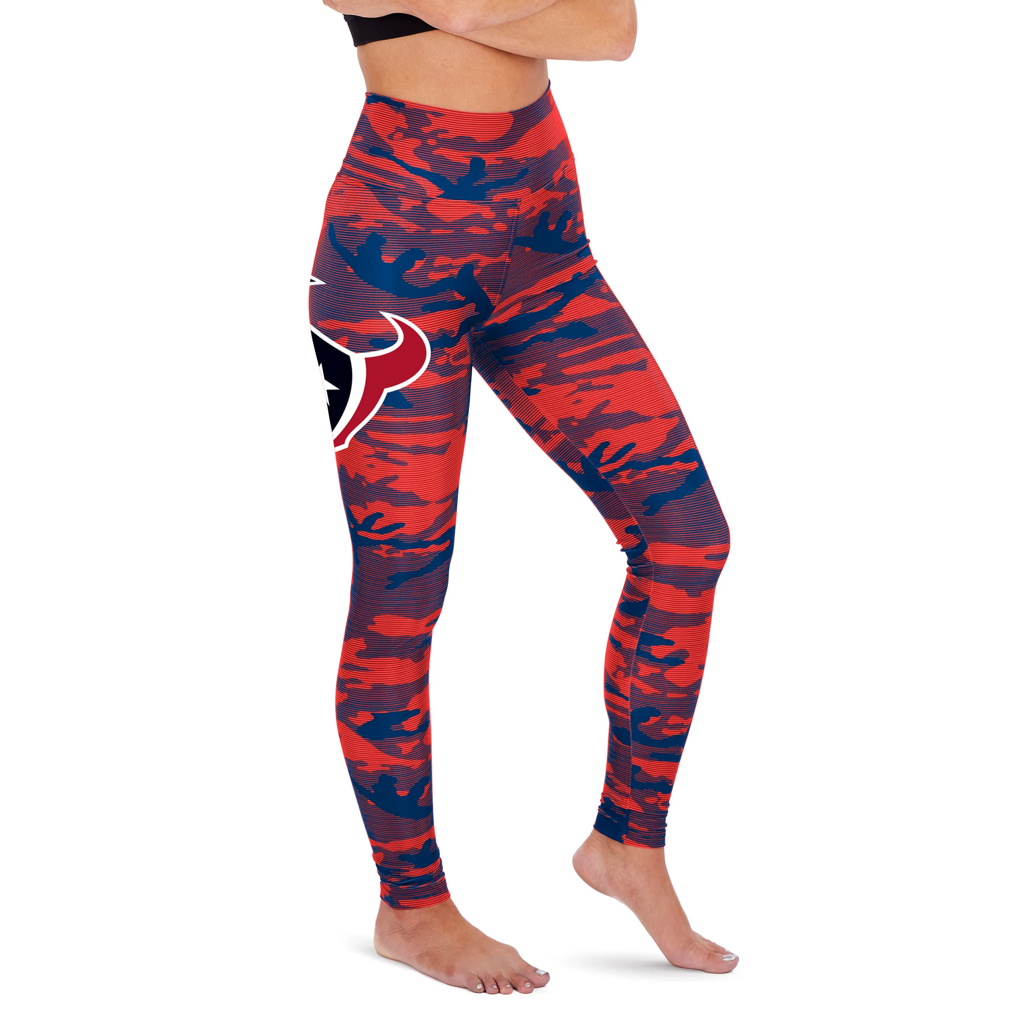 Zubaz Houston Texans NFL Women's Camo Lines Legging - Image 5