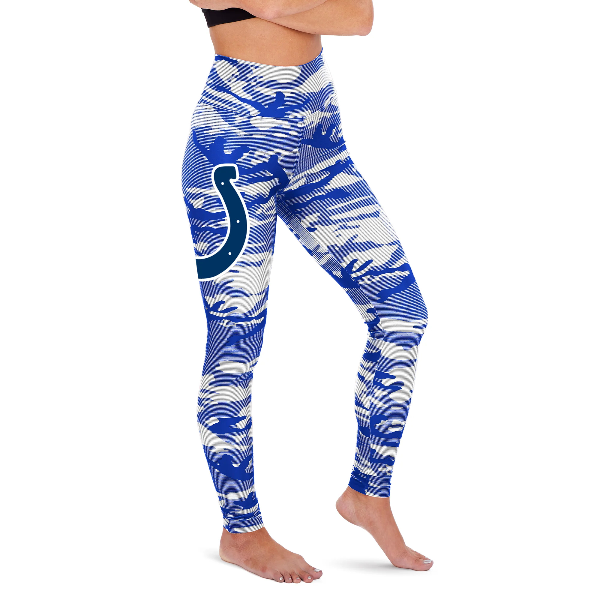 Zubaz Indianapolis Colts NFL Women's Camo Lines Legging - Image 4