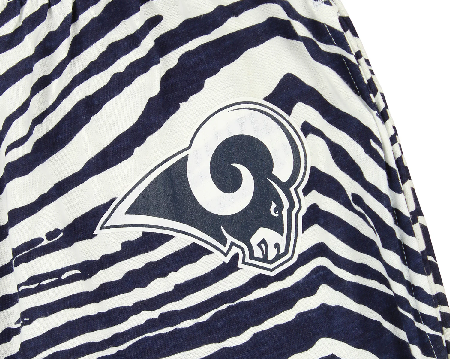 Zubaz Los Angeles Rams NFL Men's Zebra Left Hip Logo Lounge Pant - Image 3
