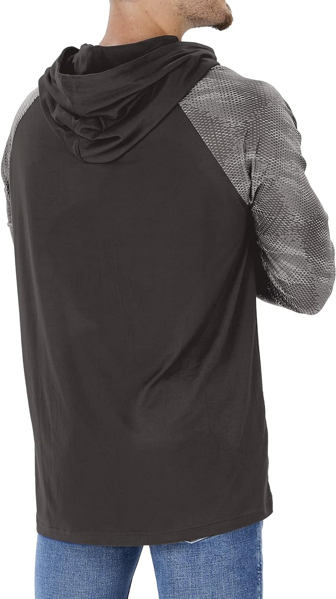Zubaz Men's CLEVELAND BROWNS BROWN LW HOOD W/ TONAL VIPER PRINT SLEEVES - Image 2