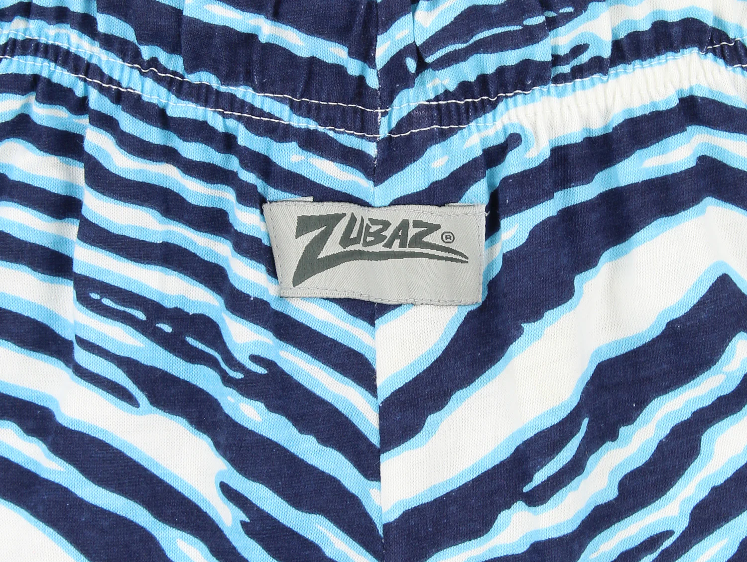 Zubaz Men's LOS ANGELES CHARGERS NAVY/LIGHT BLUE ZEBRA PANT LEFT HIP LOGO Large - Image 2
