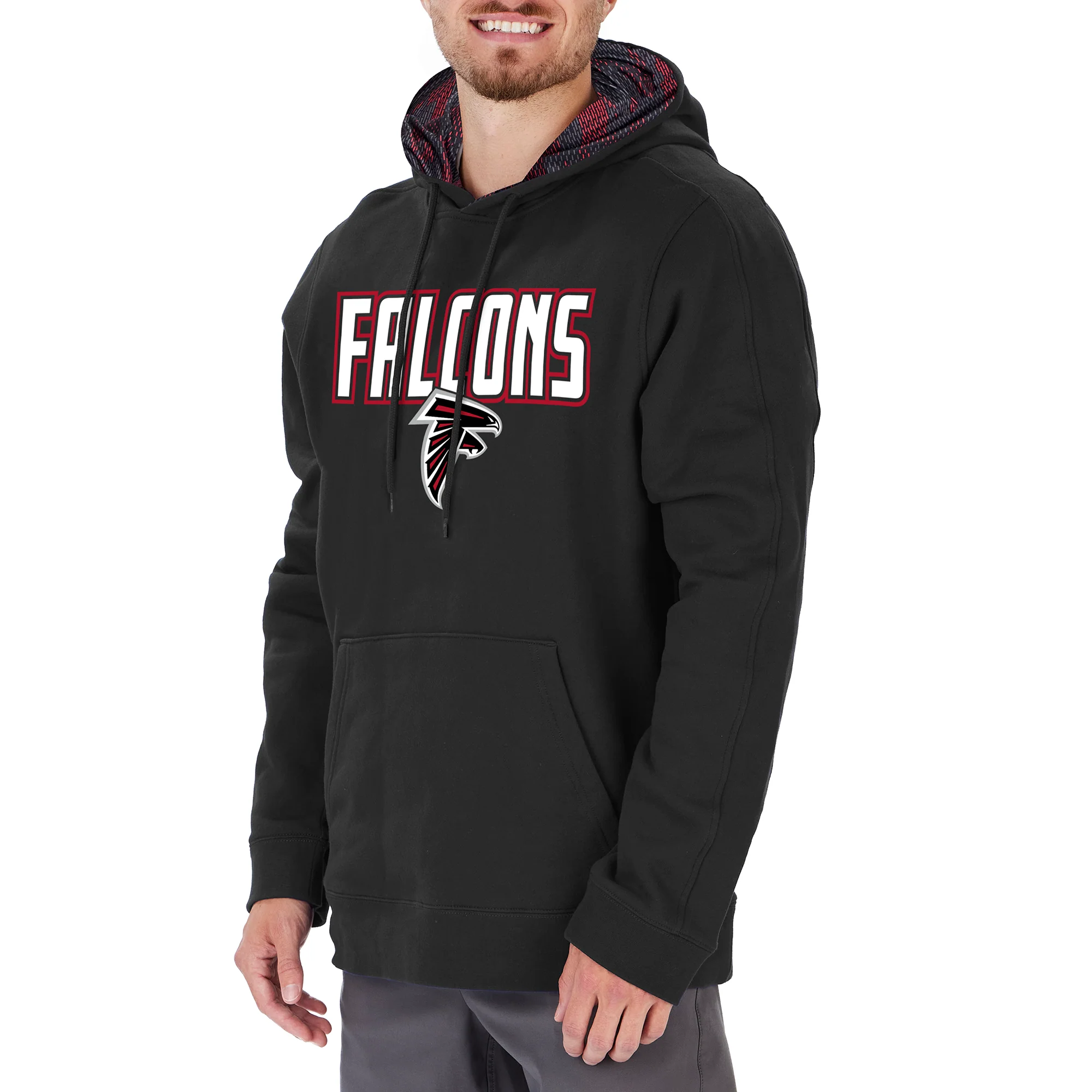 Zubaz Men's NFL Atlanta Falcons Viper Print Hoodie - Image 3