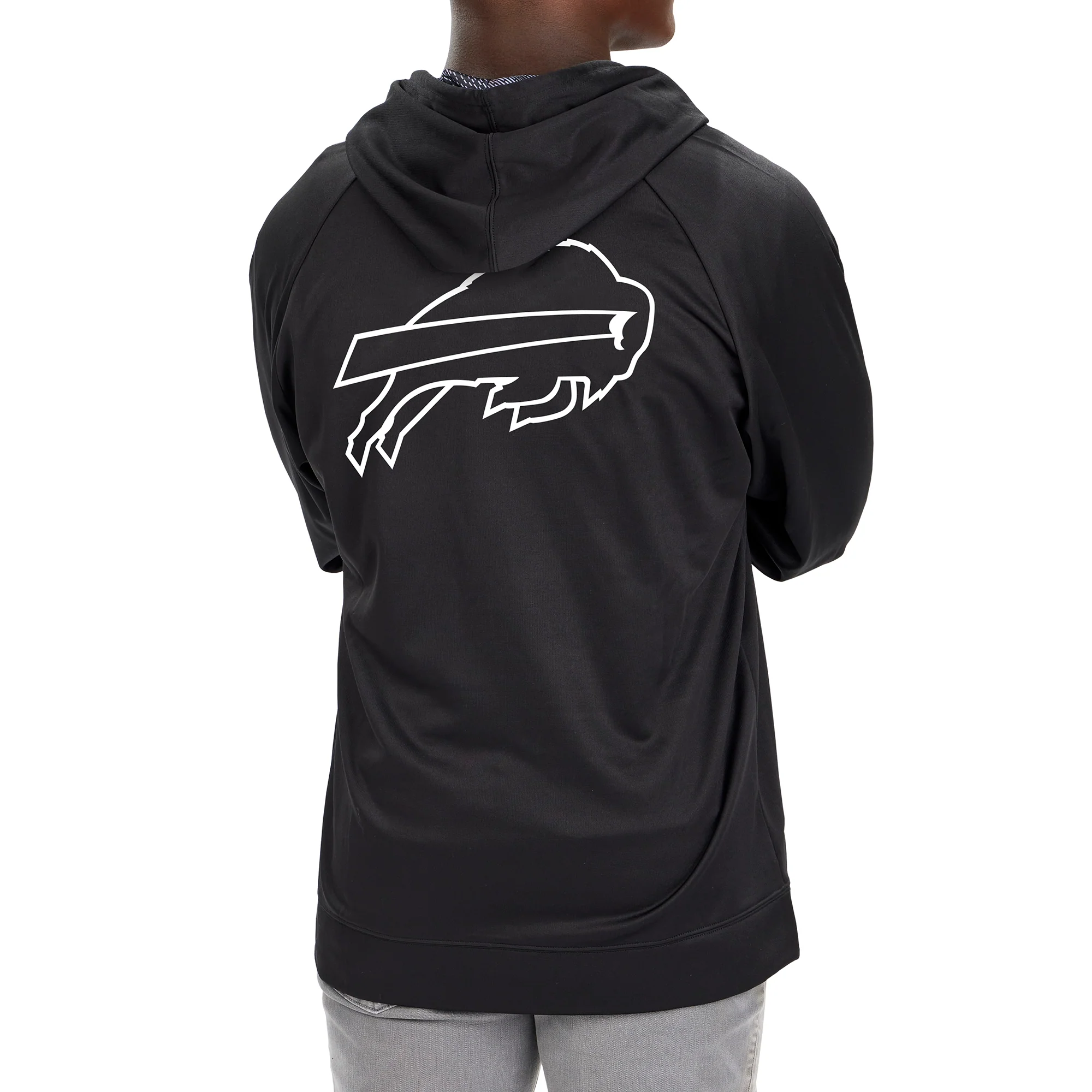 Zubaz Men's NFL Buffalo Bills Full Zip Viper Print Fleece Hoodie - Image 2