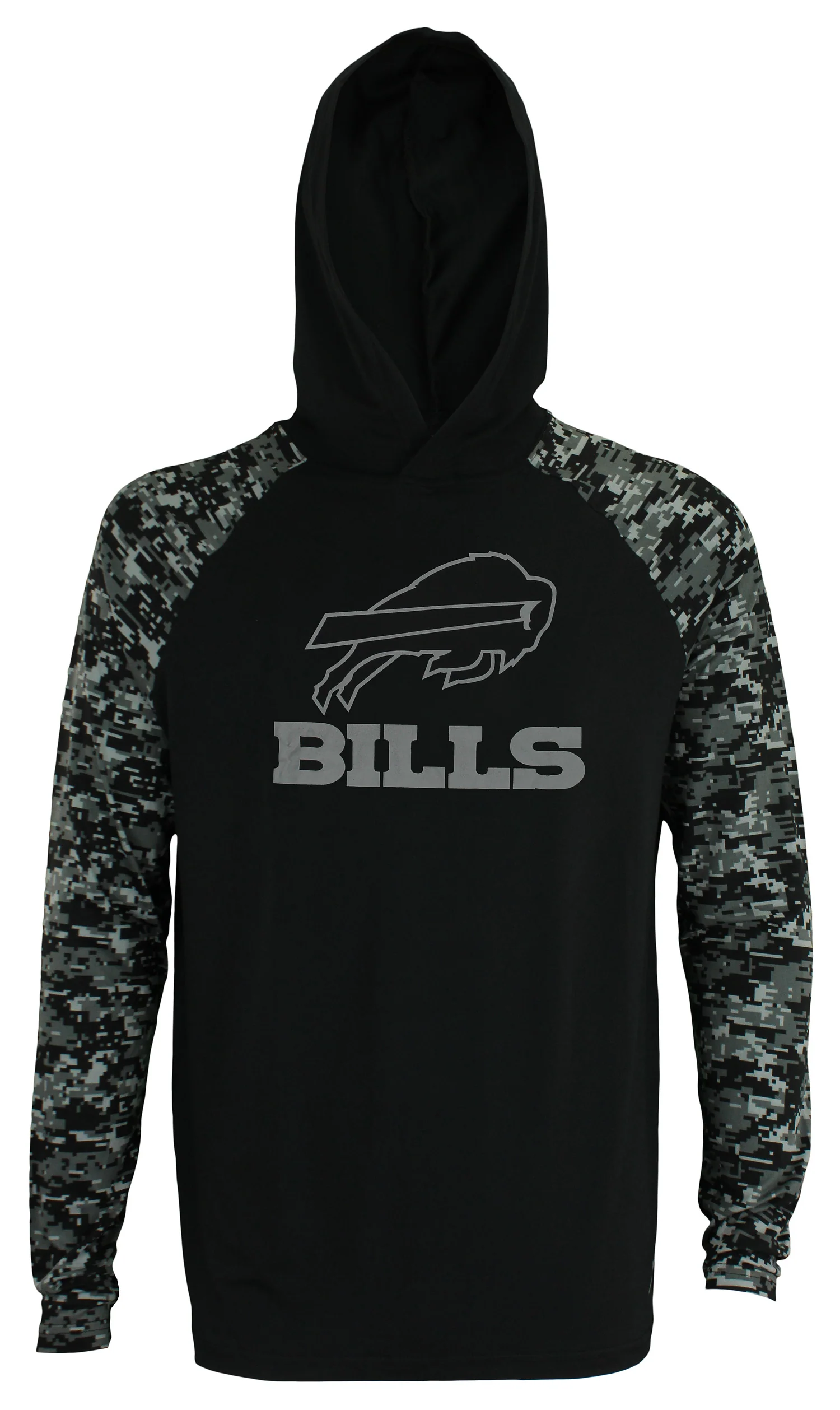 Zubaz Men's NFL Buffalo Bills Solid Body Digital Camo Hoodie - Image 2
