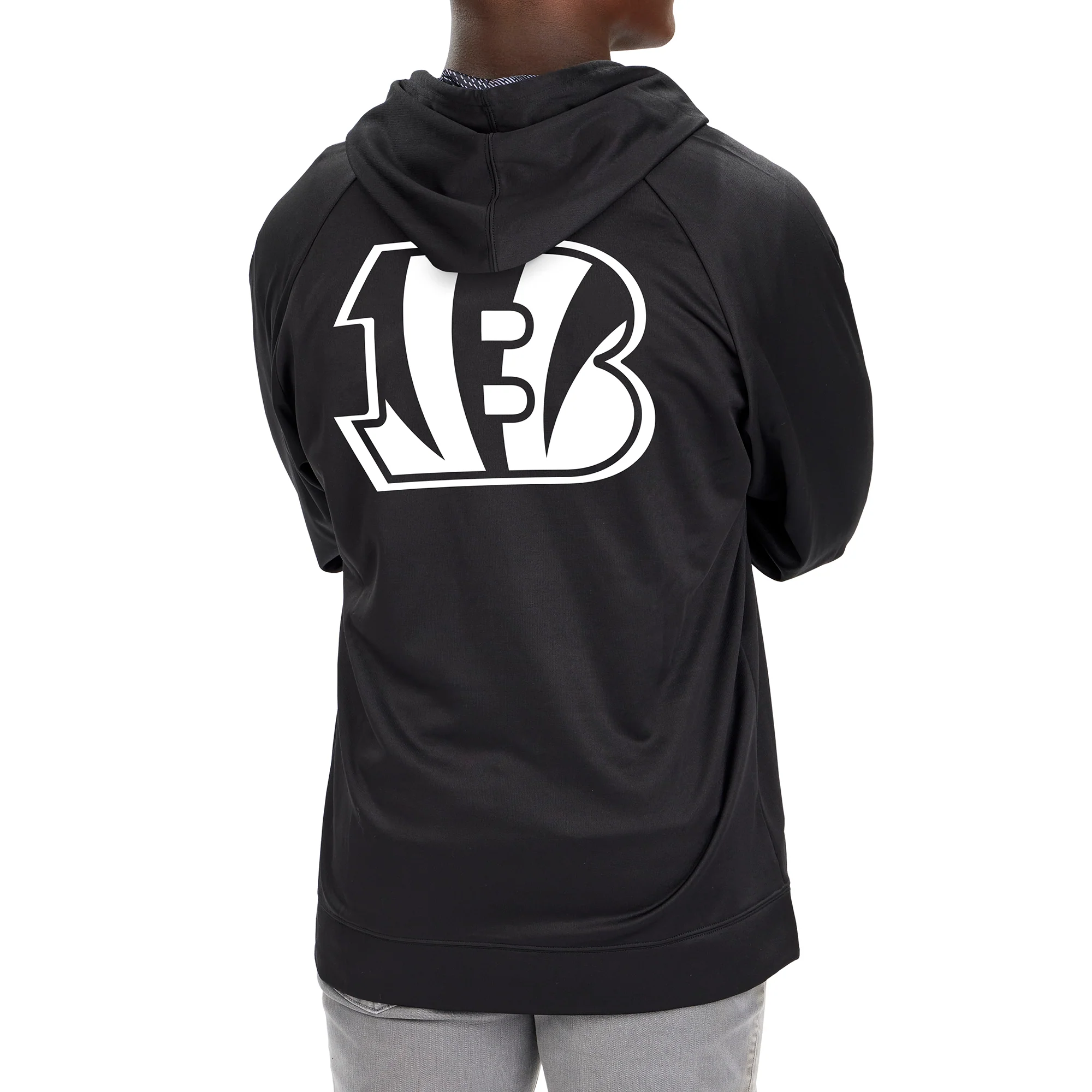 Zubaz Men's NFL Cincinnati Bengals Full Zip Viper Print Fleece Hoodie - Image 2
