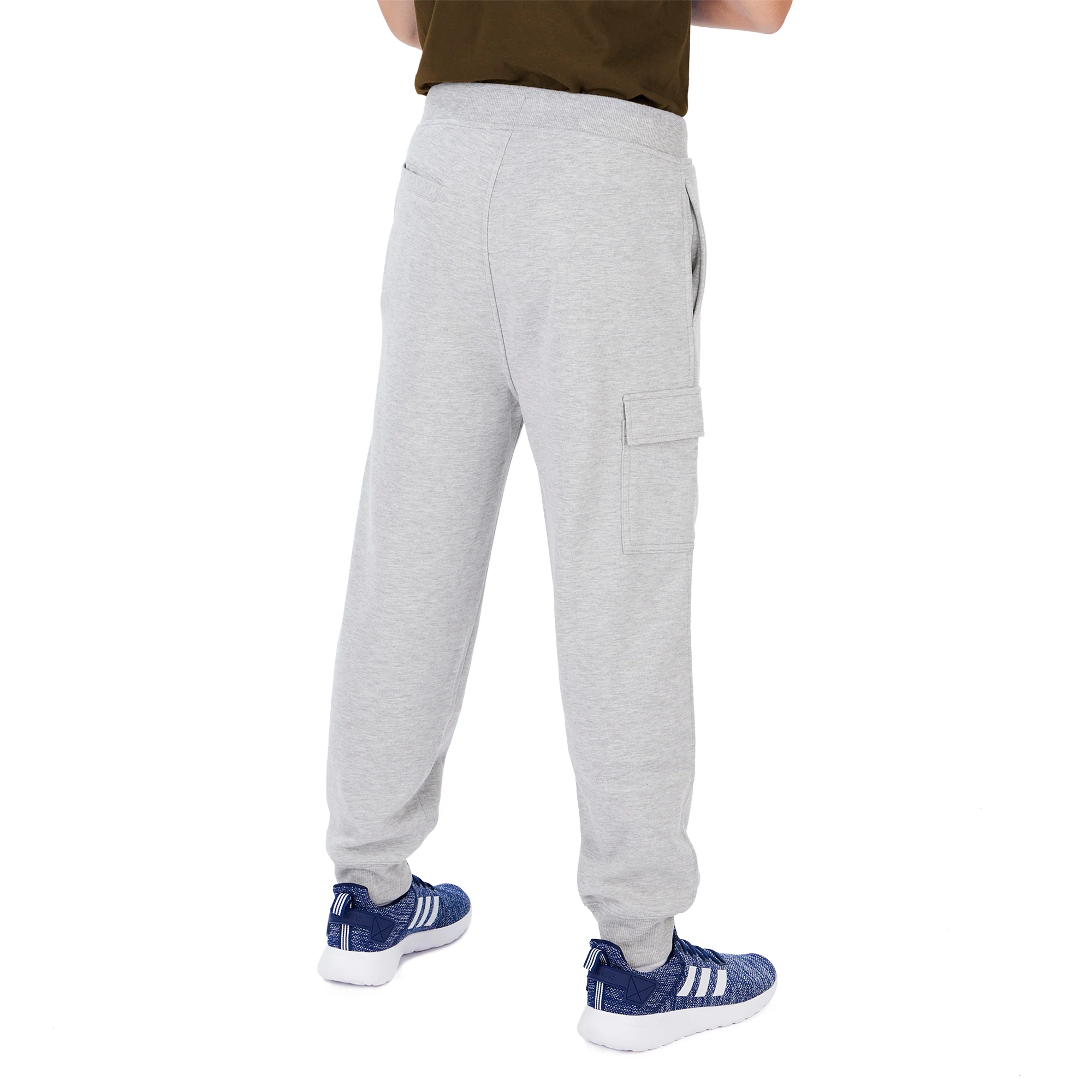 Zubaz Men's NFL Cleveland Browns Heather Gray Cargo Sweatpants - Image 3