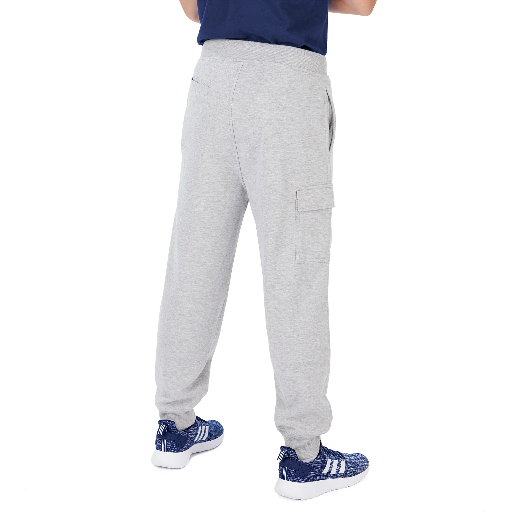 Zubaz Men's NFL Denver Broncos Heather Gray Cargo Sweatpants - Image 3