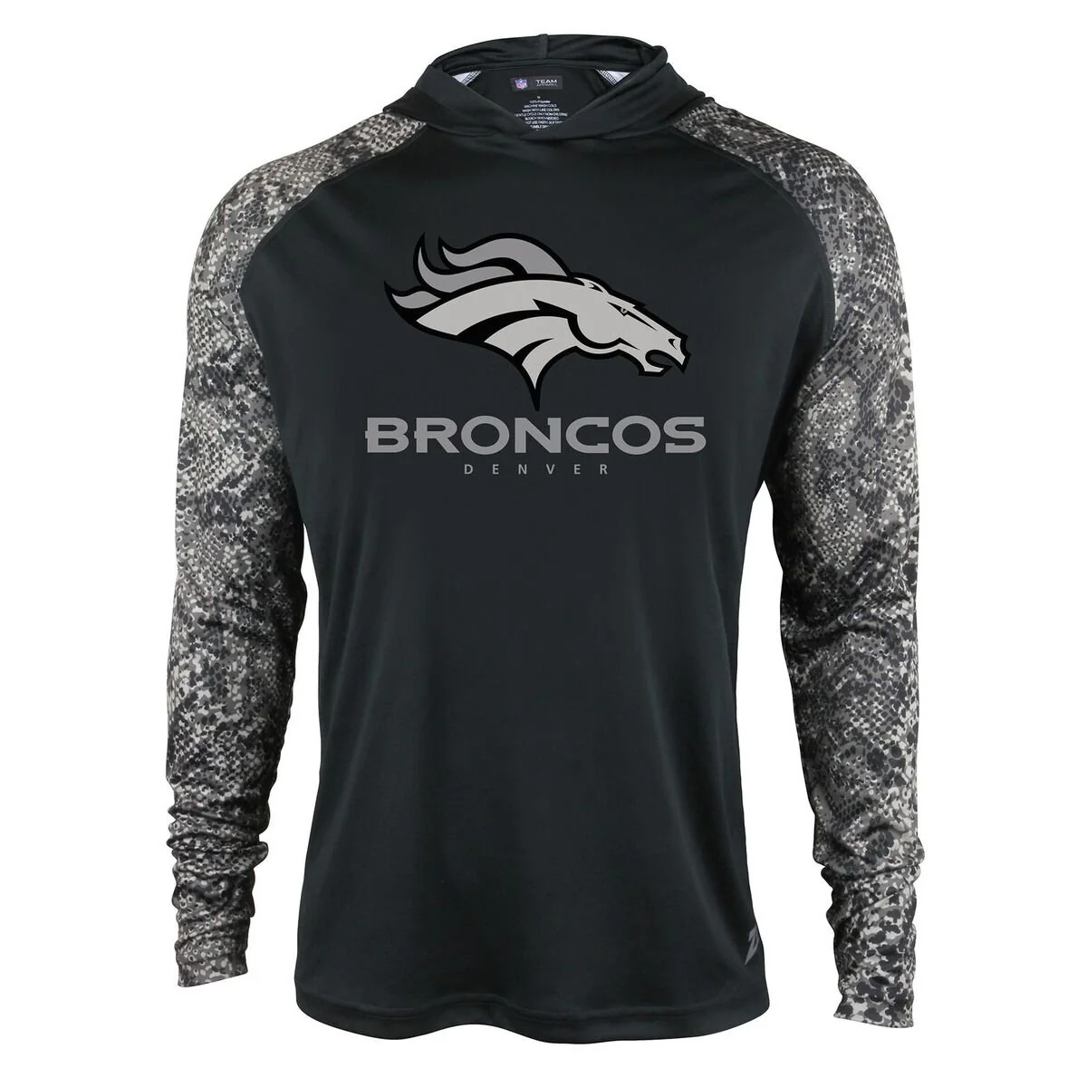 Zubaz Men's NFL Denver Broncos Tonal Lightweight Hoodie - Image 3