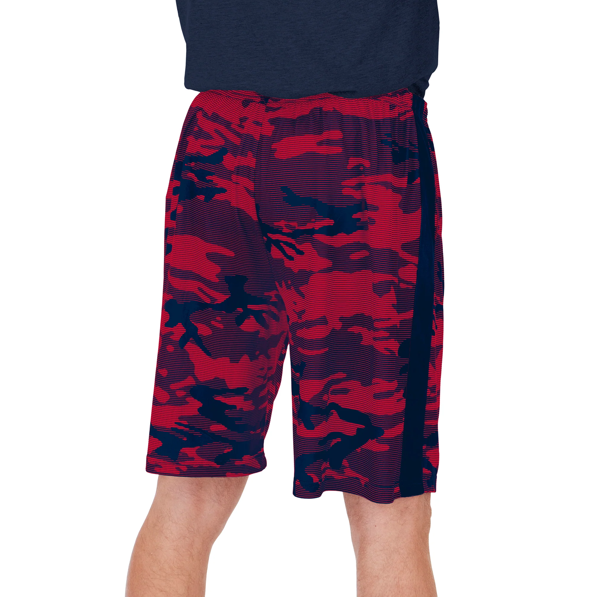 Zubaz Men's NFL Houston Texans Lightweight Camo Lines Shorts with Logo - Image 3