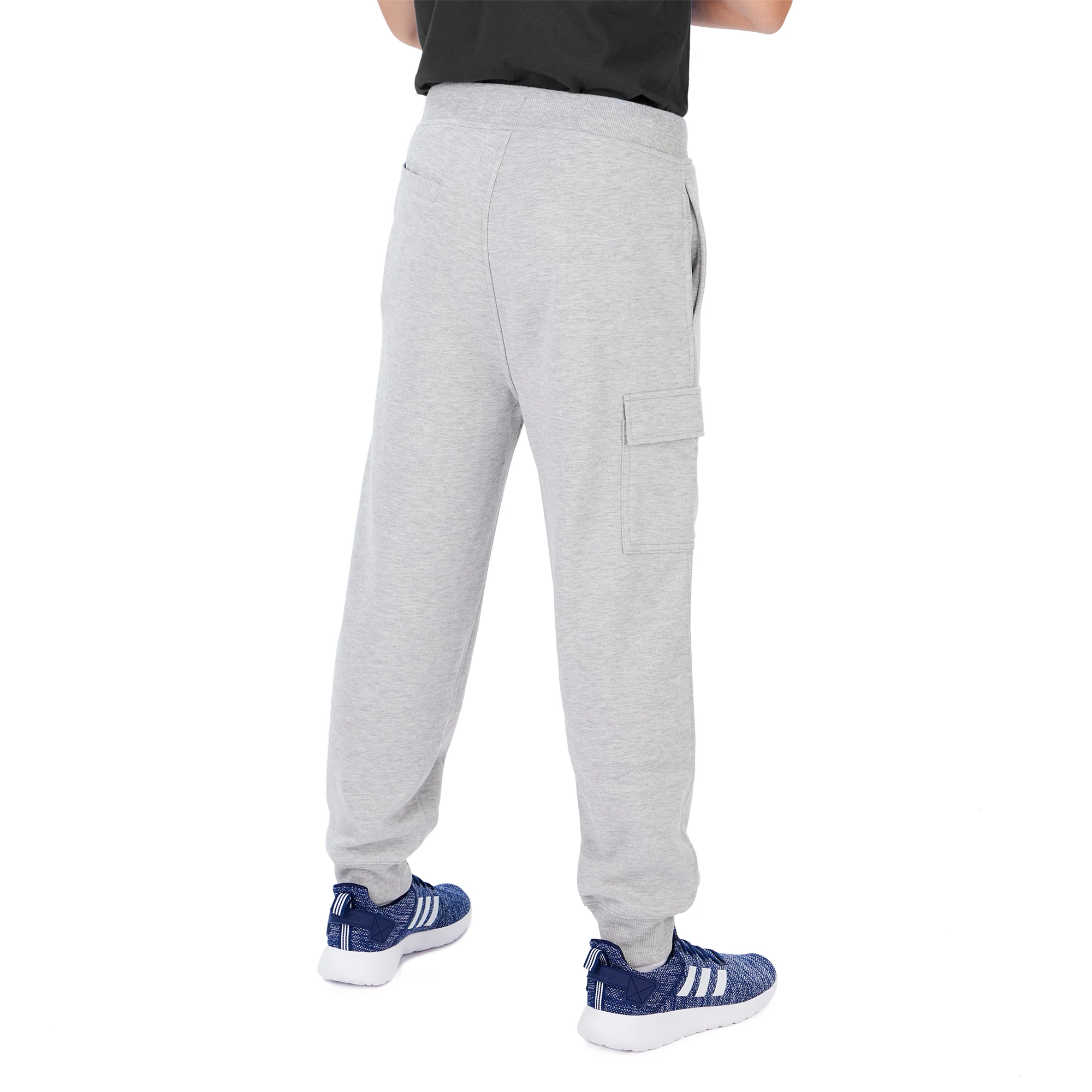 Zubaz Men's NFL Indianapolis Colts Heather Gray Cargo Sweatpants - Image 3