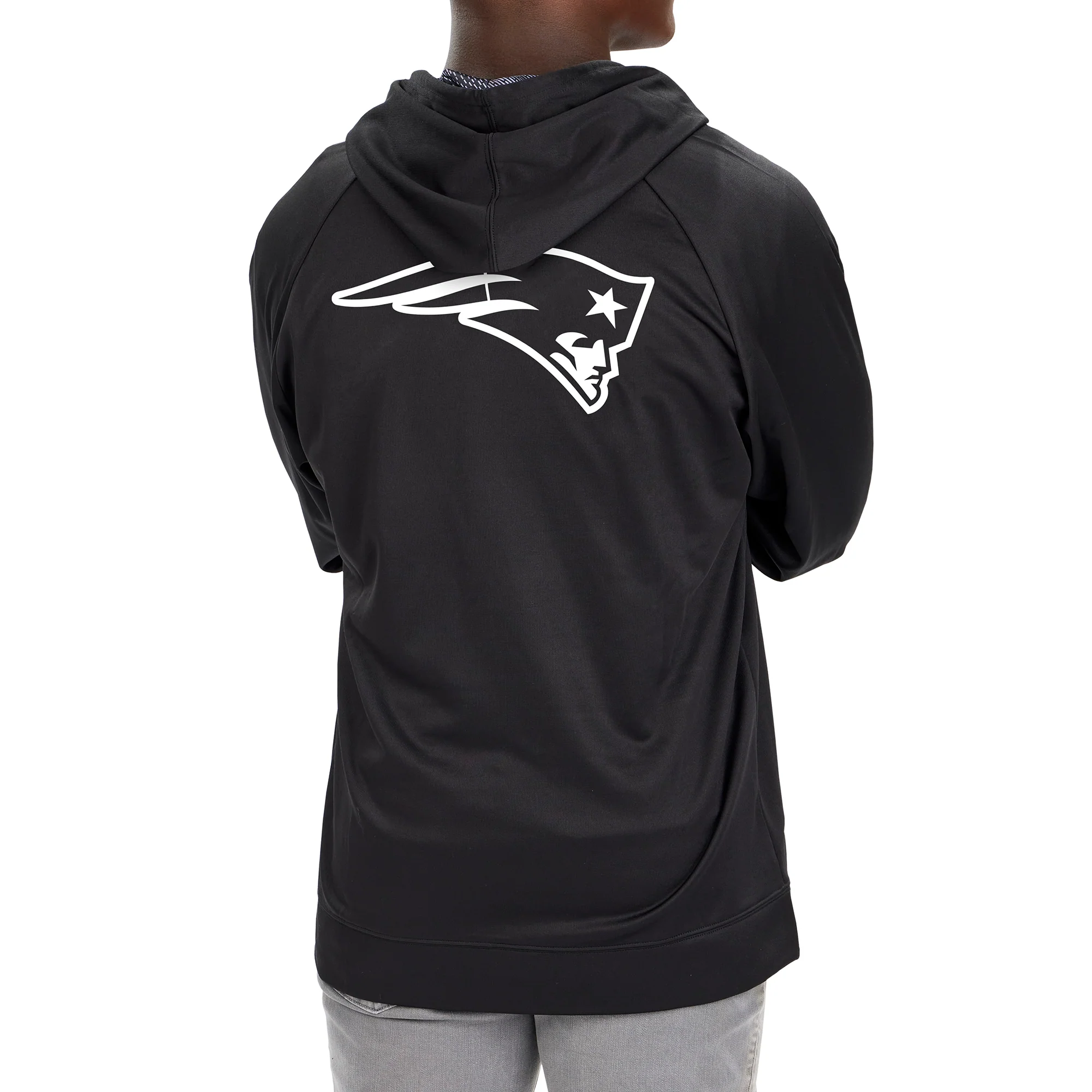 Zubaz Men's NFL New England Patriots Full Zip Viper Print Fleece Hoodie - Image 2