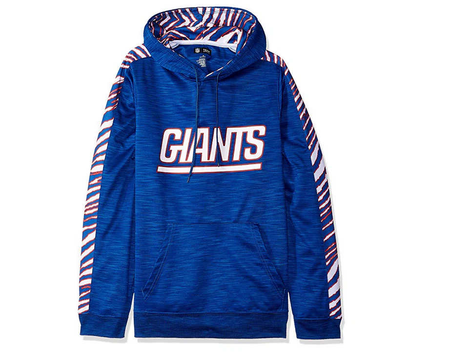 Zubaz Men's NFL New York Giants Pullover Hoodie With Zebra Accents - Image 4