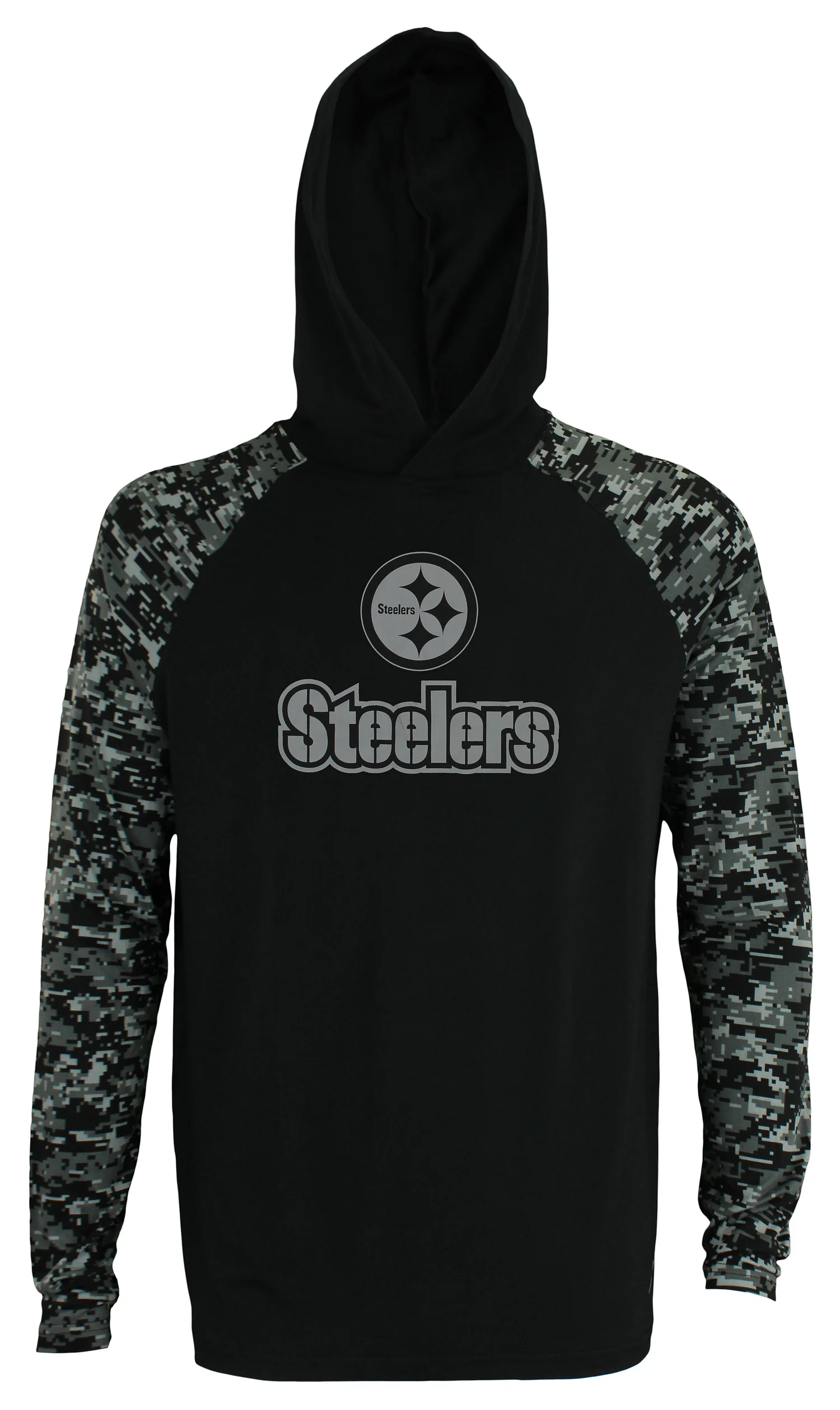 Zubaz Men's NFL Pittsburgh Steelers Solid Body Digital Camo Hoodie - Image 3