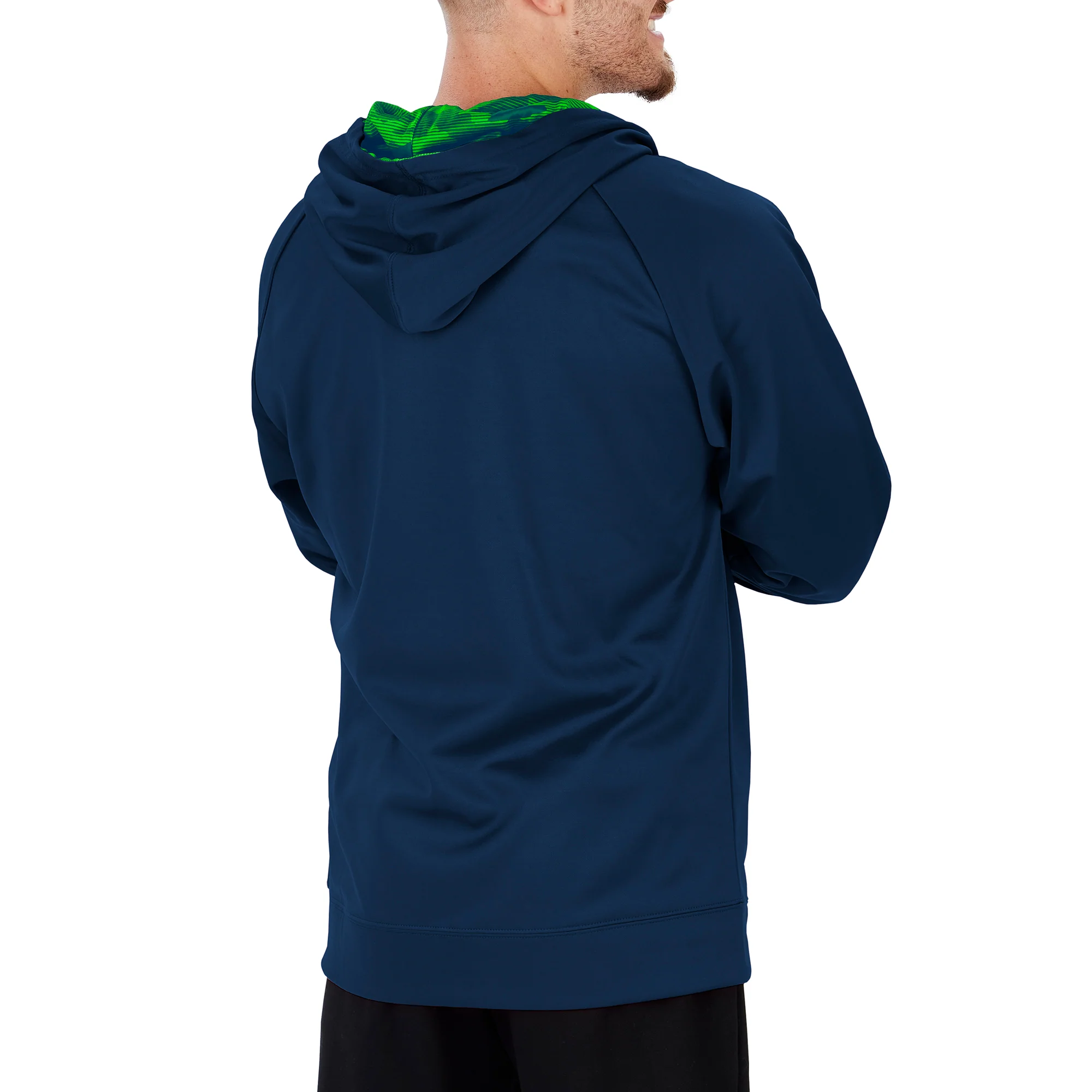 Zubaz Men's NFL Seattle Seahawks Full Zip Camo Hoodie - Image 2