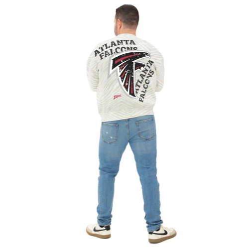 Zubaz NFL 90's All Over Zebra Crewneck Sweatshirt – Full Back, ATLANTA FALCONS - Image 5
