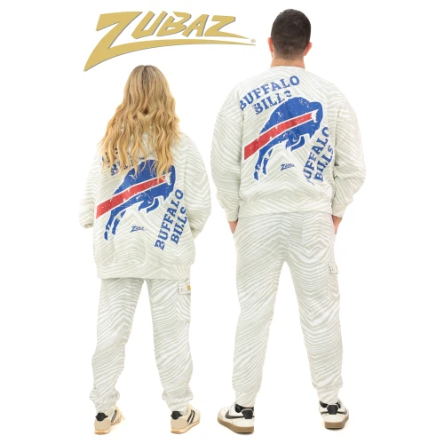 Zubaz NFL 90's All Over Zebra Crewneck Sweatshirt – Full Back, ATLANTA FALCONS - Image 7