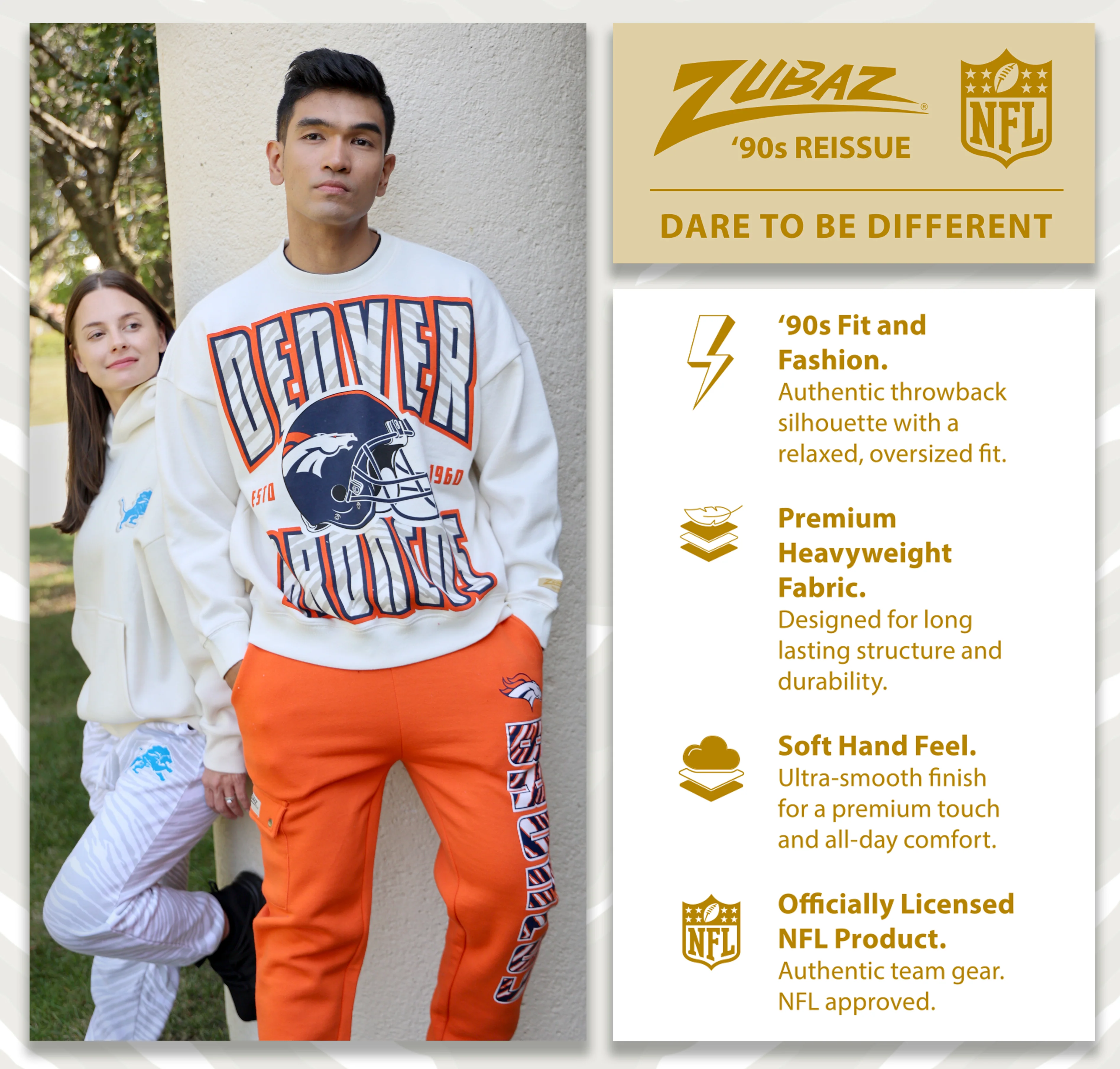 Zubaz NFL 90s Drop Shoulder Crewneck -MVP, BUFFALO BILLS - Image 12