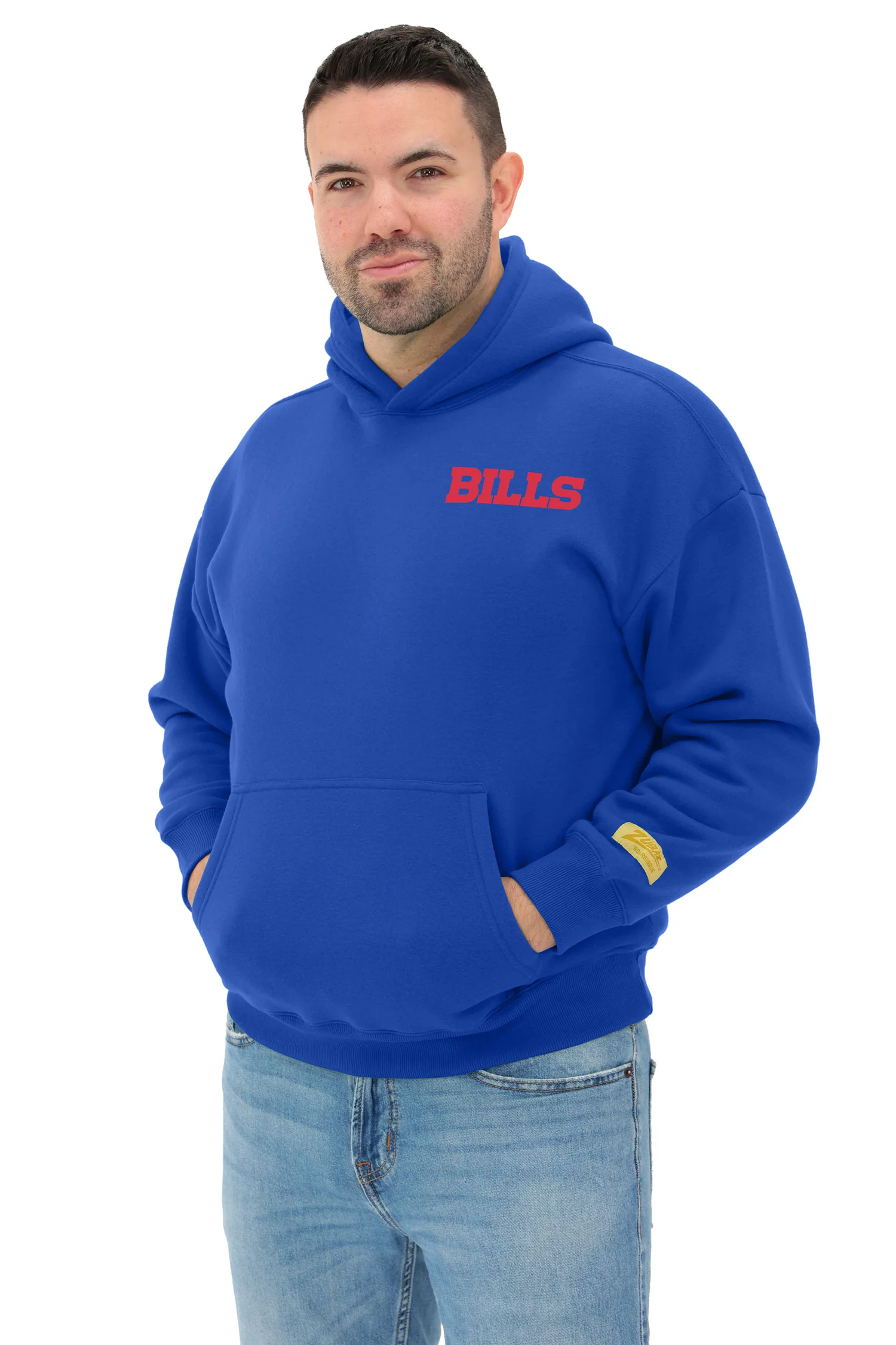 Zubaz NFL 90s Drop Shoulder Hoodie -MVP, BUFFALO BILLS - Image 9