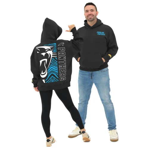 Zubaz NFL 90s Drop Shoulder Hoodie -MVP, CAROLINA PANTHERS