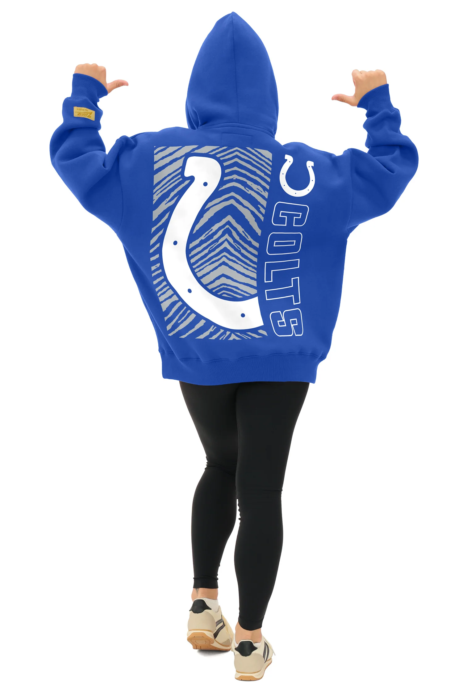 Zubaz NFL   90s Drop Shoulder Hoodie -MVP, INDIANAPOLIS COLTS - Image 3