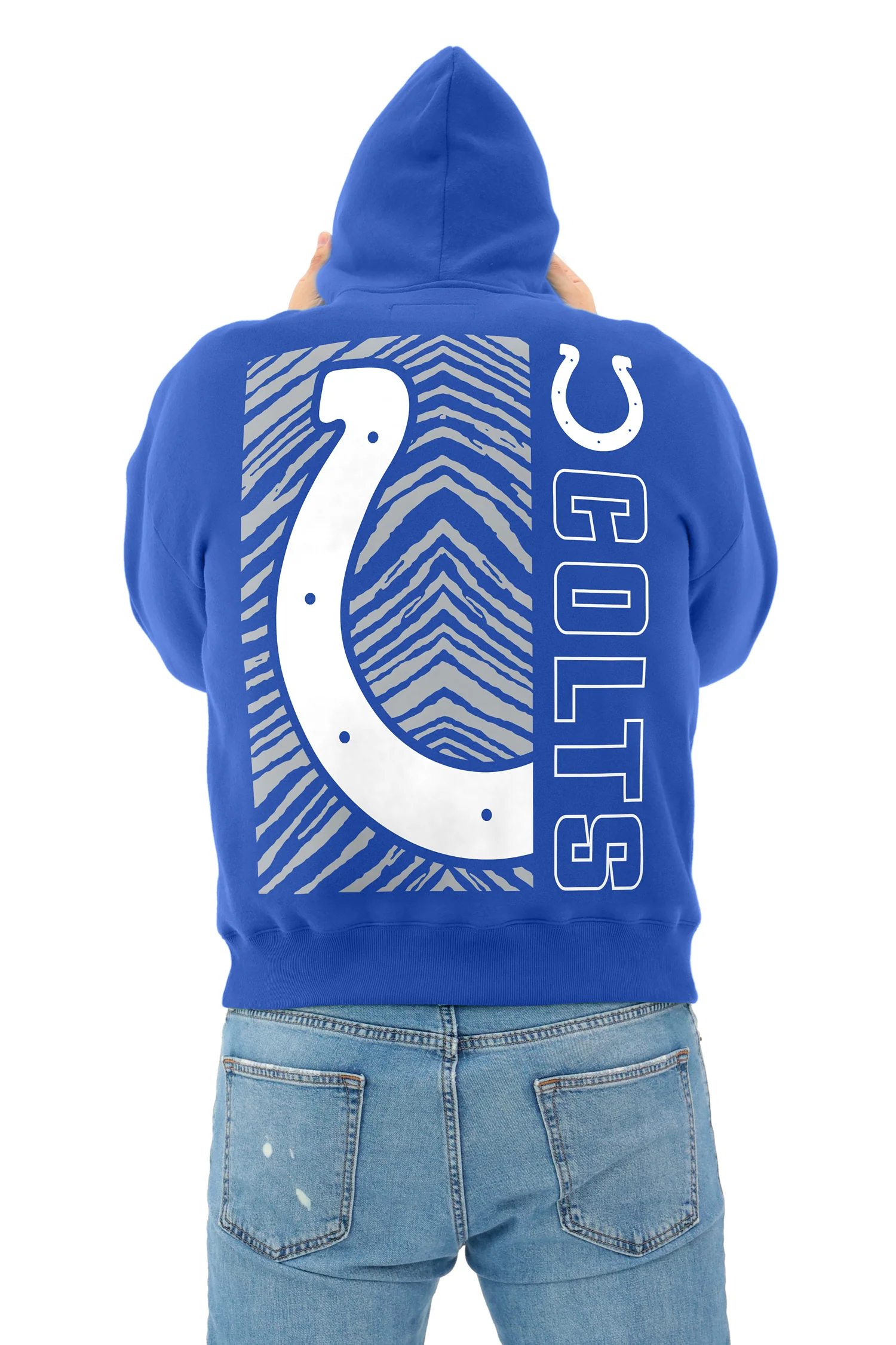Zubaz NFL   90s Drop Shoulder Hoodie -MVP, INDIANAPOLIS COLTS - Image 5