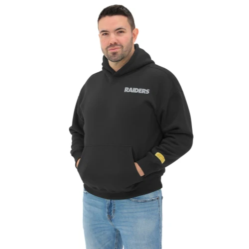 Zubaz NFL 90s Drop Shoulder Hoodie -MVP, LAS VEGAS RAIDERS - Image 4