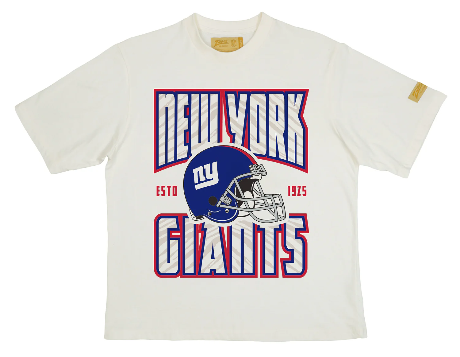 Zubaz NFL 90s SS Tee- Helmet-Off White, NEW YORK GIANTS - Image 28