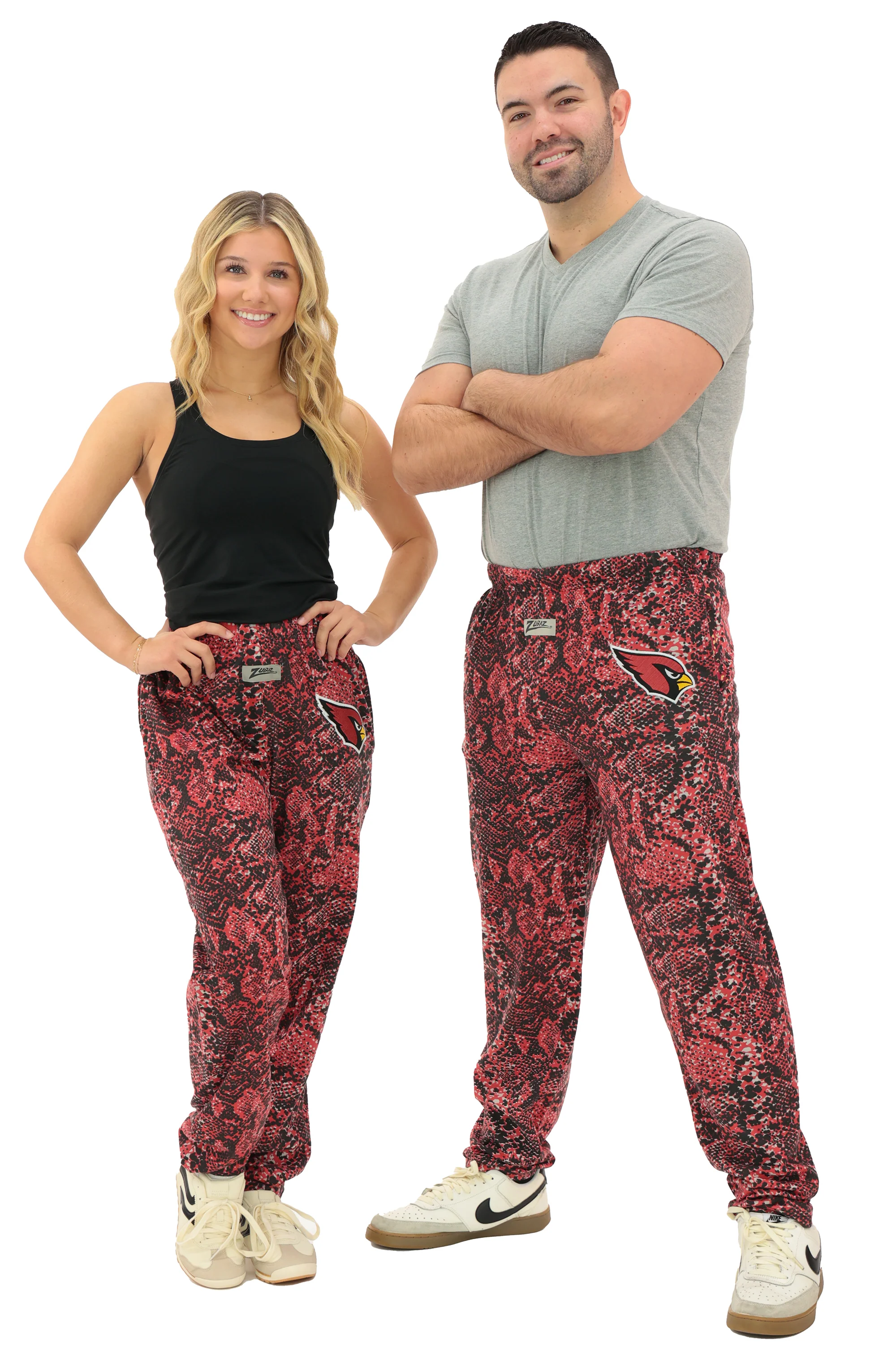 Zubaz NFL Adult Unisex Z88 Embroidered Post Pattern Pant, Arizona Cardinals, X-Small - Image 12