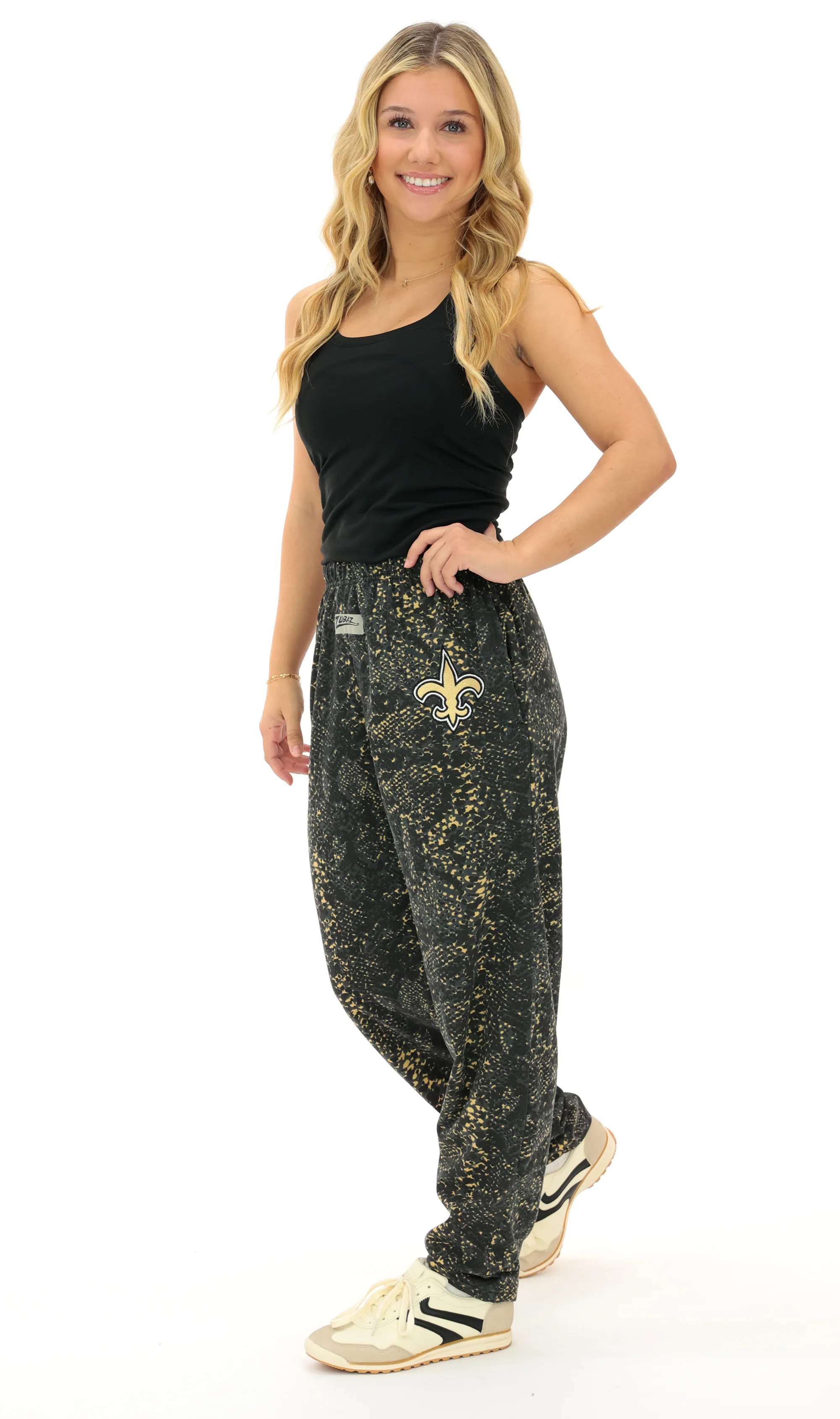 Zubaz NFL Adult Unisex Z88 Embroidered Post Pattern Pant, New Orleans Saints, X-Small - Image 39