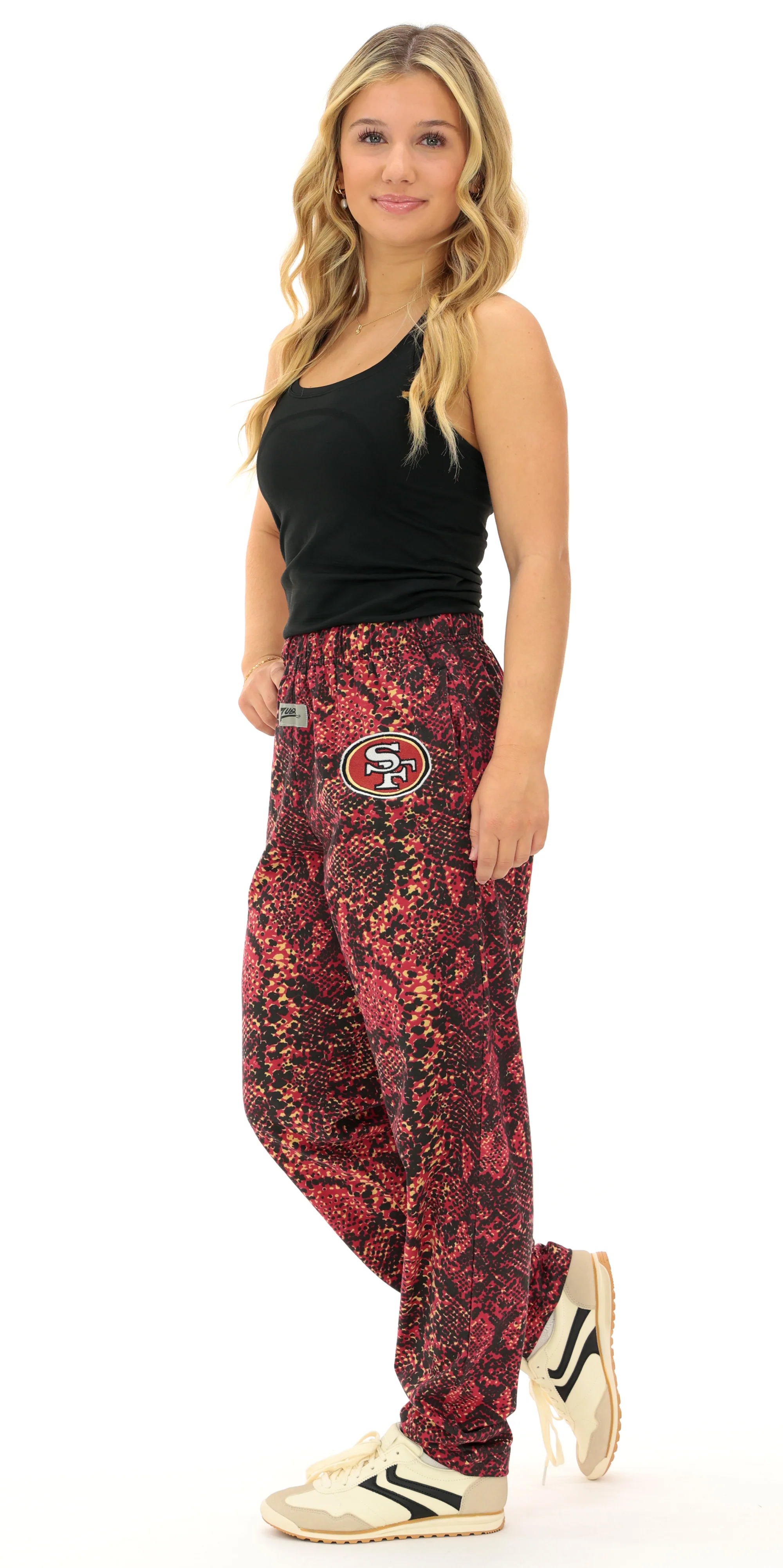 Zubaz NFL Adult Unisex Z88 Embroidered Post Pattern Pant, San Francisco 49ers, X-Small - Image 31