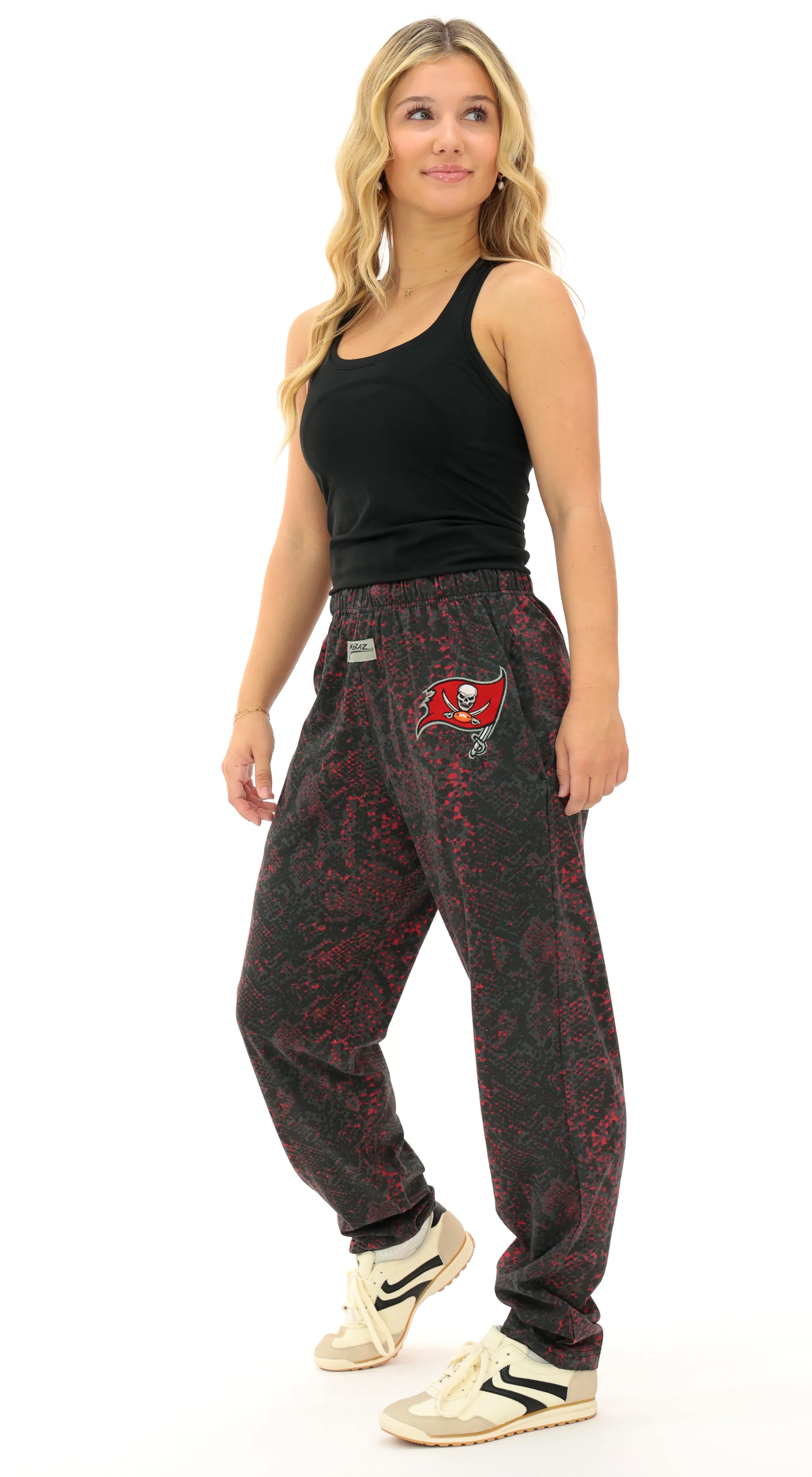 Zubaz NFL Adult Unisex Z88 Embroidered Post Pattern Pant, Tampa Bay Buccaneers, X-Small - Image 4
