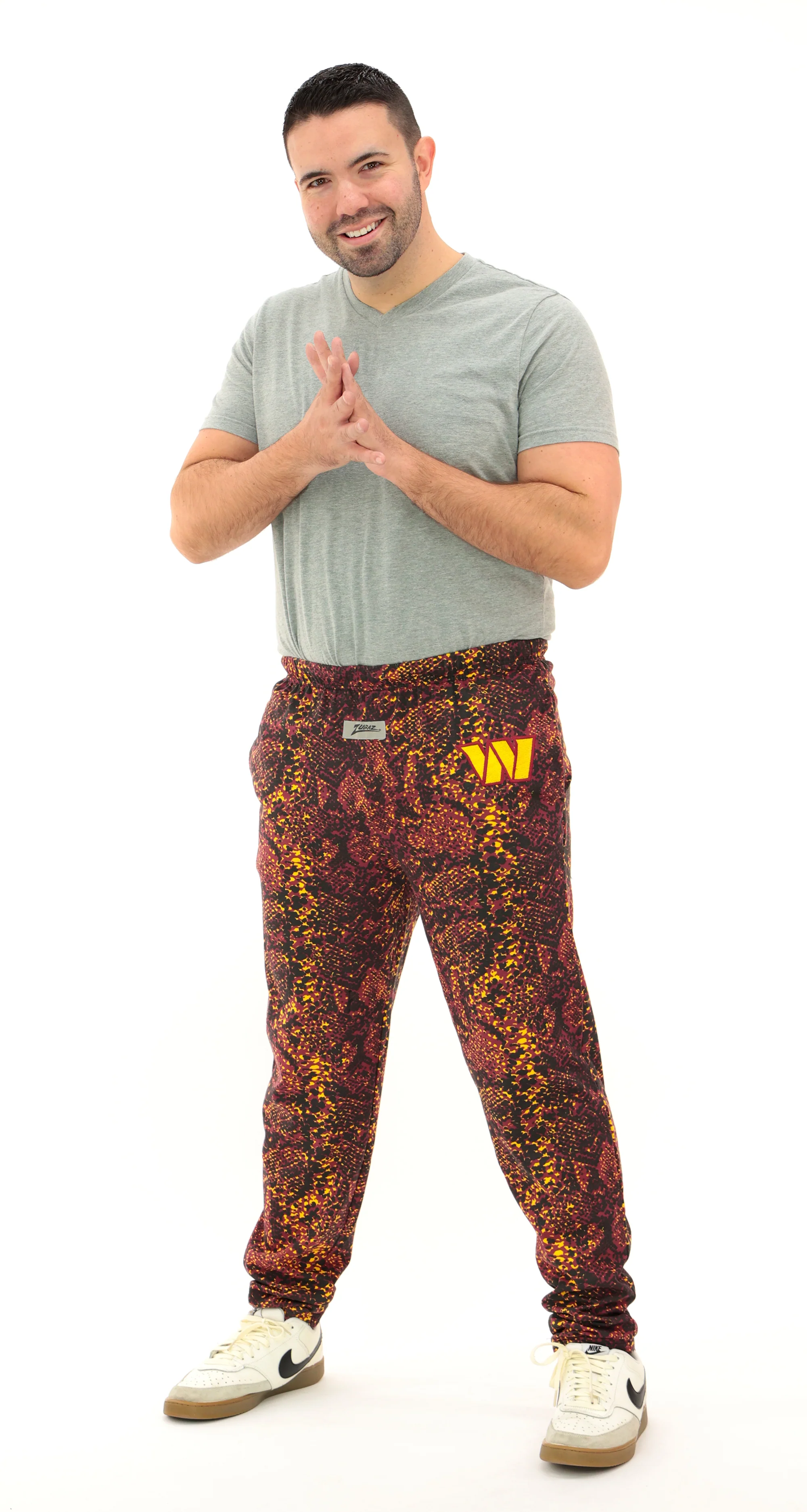Zubaz NFL Adult Unisex Z88 Embroidered Post Pattern Pant, Washington Commanders, X-Small - Image 29