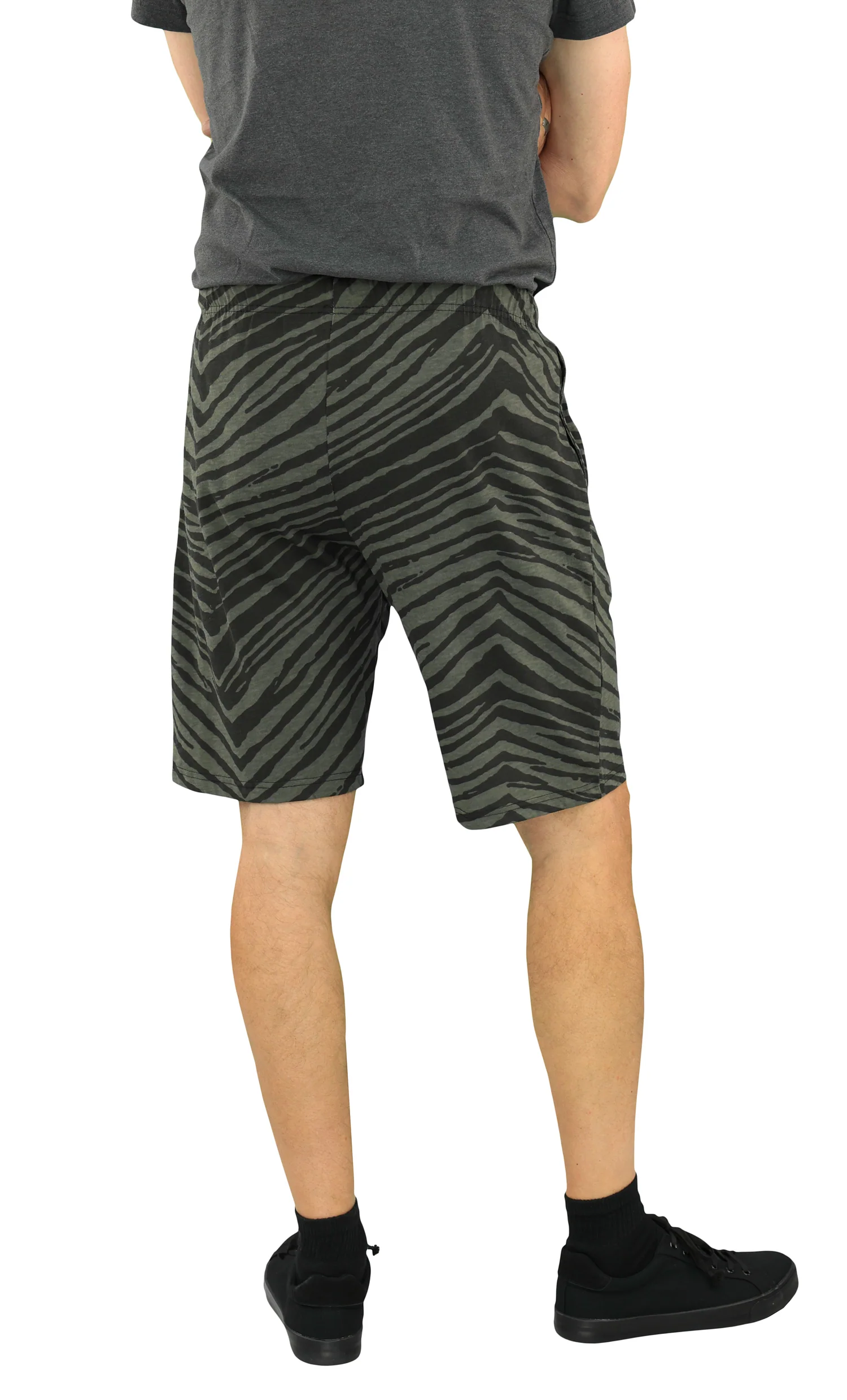 Zubaz NFL Adult Unisex Z88 Black Tonal Shorts, Las Vegas Raiders - Image 3