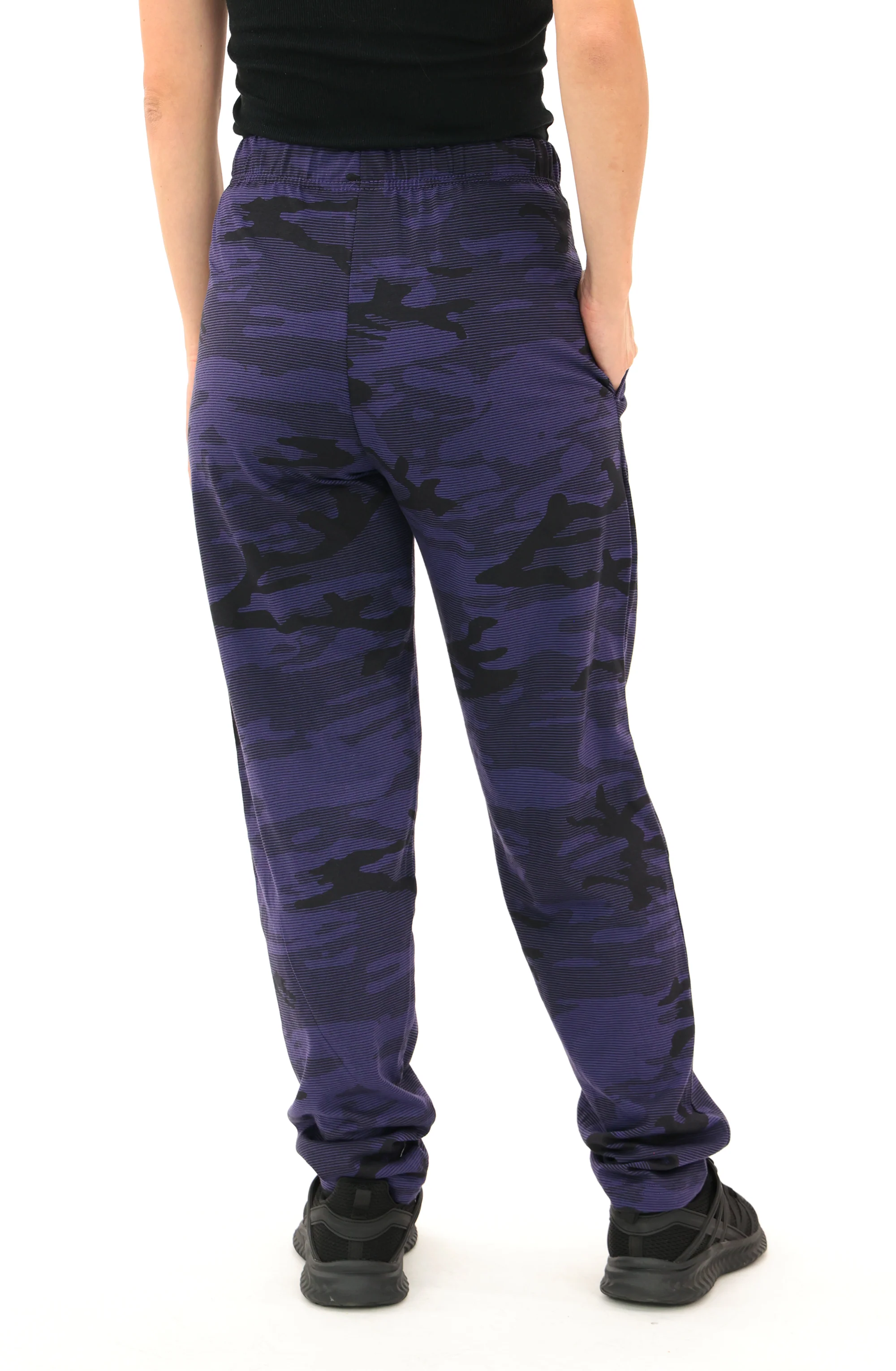 Zubaz NFL Adult Unisex Z88 Camo Lines Pants, Baltimore Ravens - Image 2