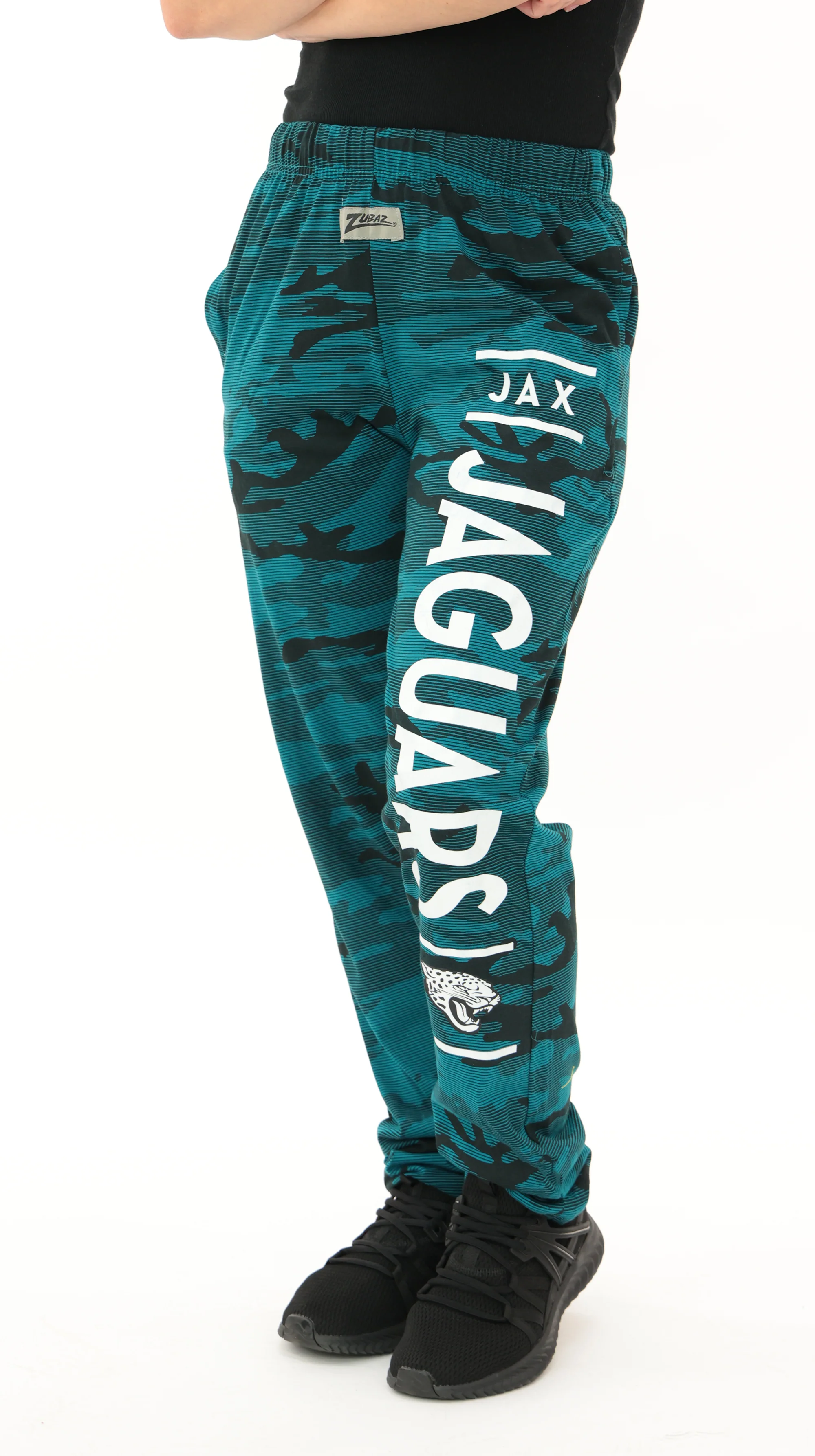 Zubaz NFL Adult Unisex Z88 Camo Lines Pants, Jacksonville Jaguars - Image 5