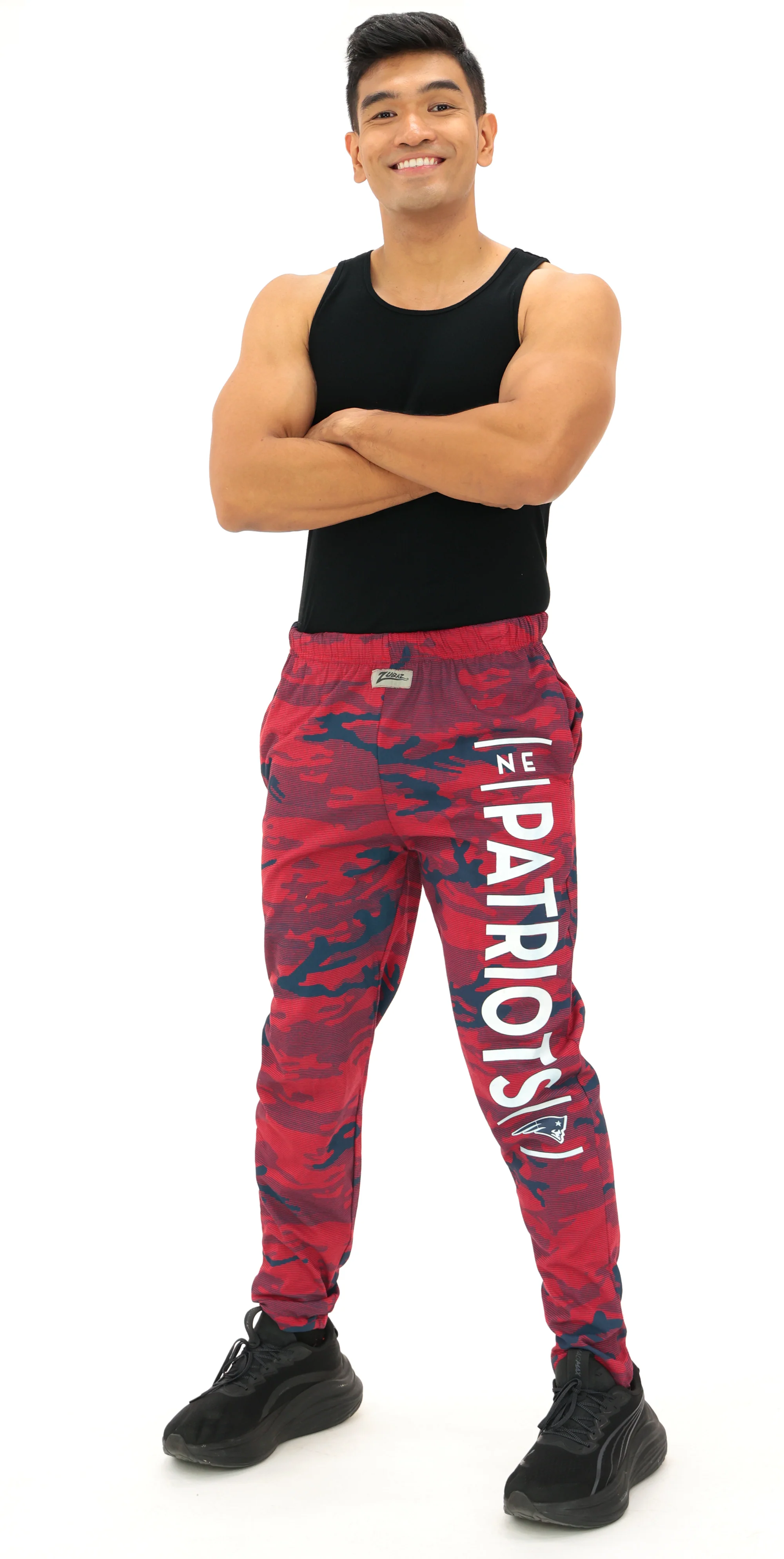 Zubaz NFL Adult Unisex Z88 Camo Lines Pants, New England Patriots - Image 2