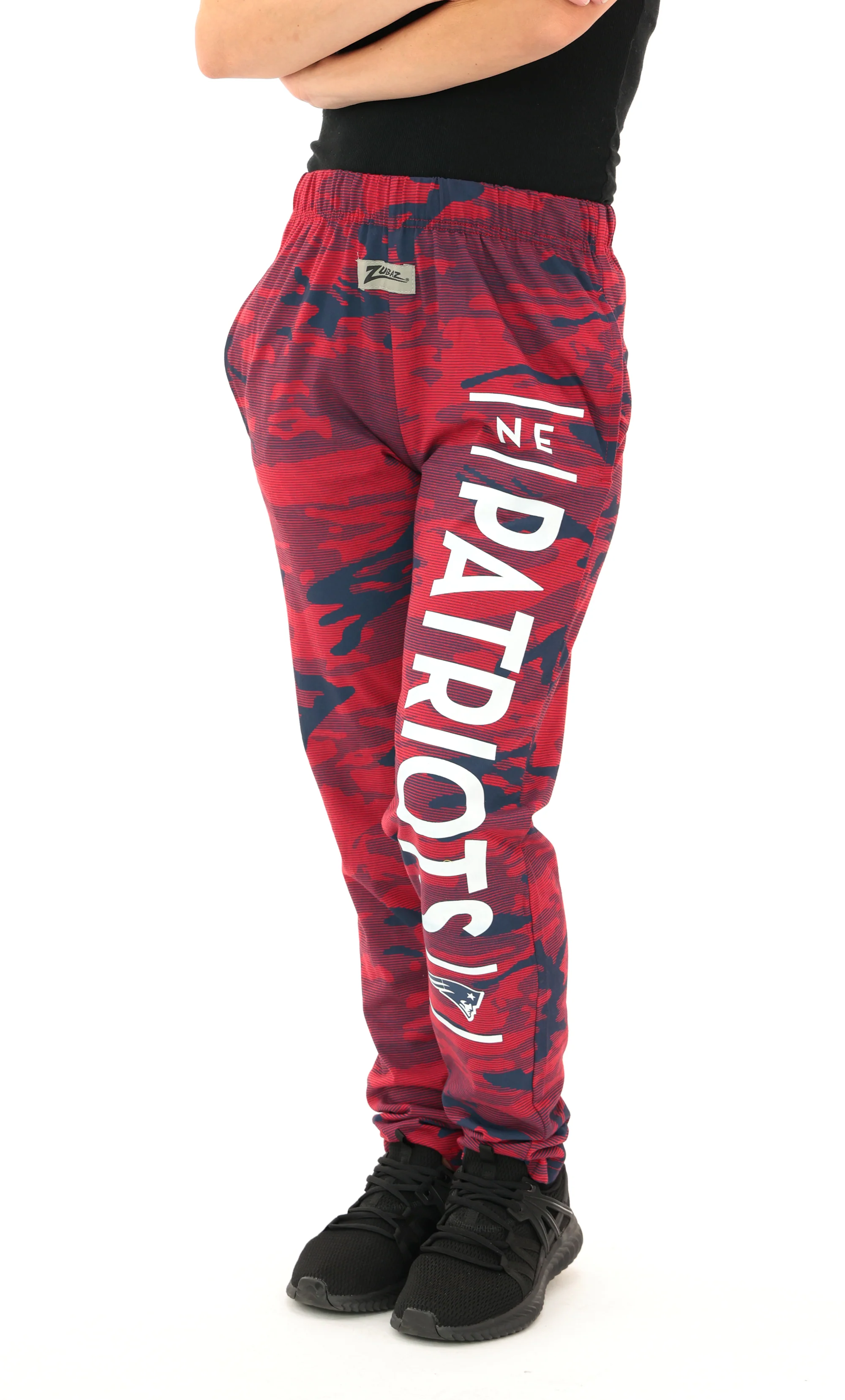 Zubaz NFL Adult Unisex Z88 Camo Lines Pants, New England Patriots - Image 7