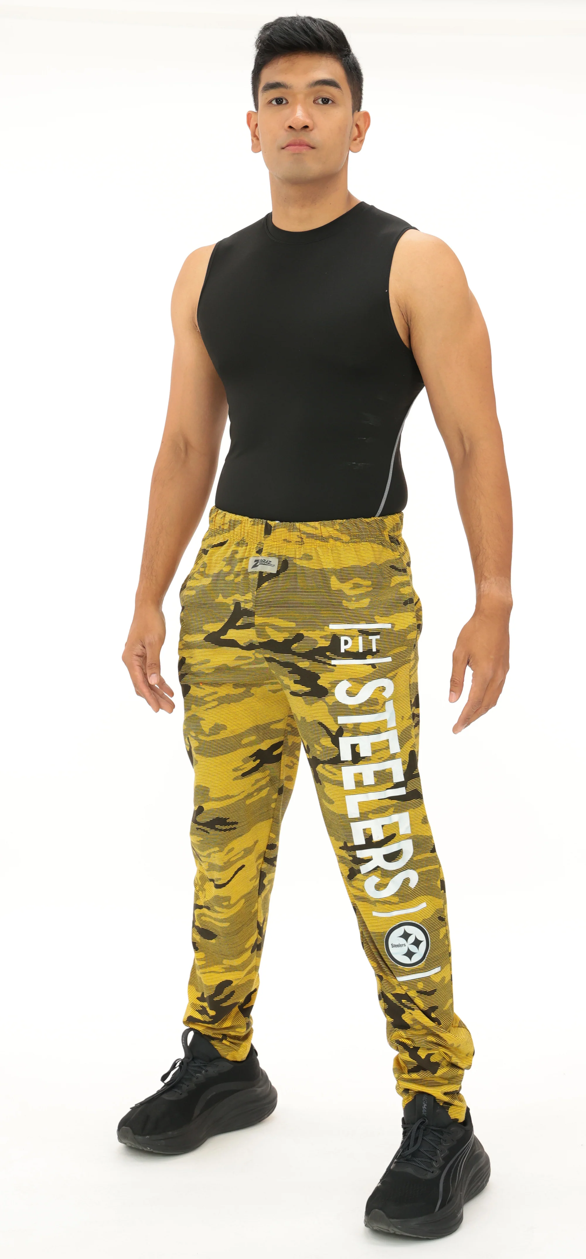 Zubaz NFL Adult Unisex Z88 Camo Lines Pants, Pittsburgh Steelers - Image 2