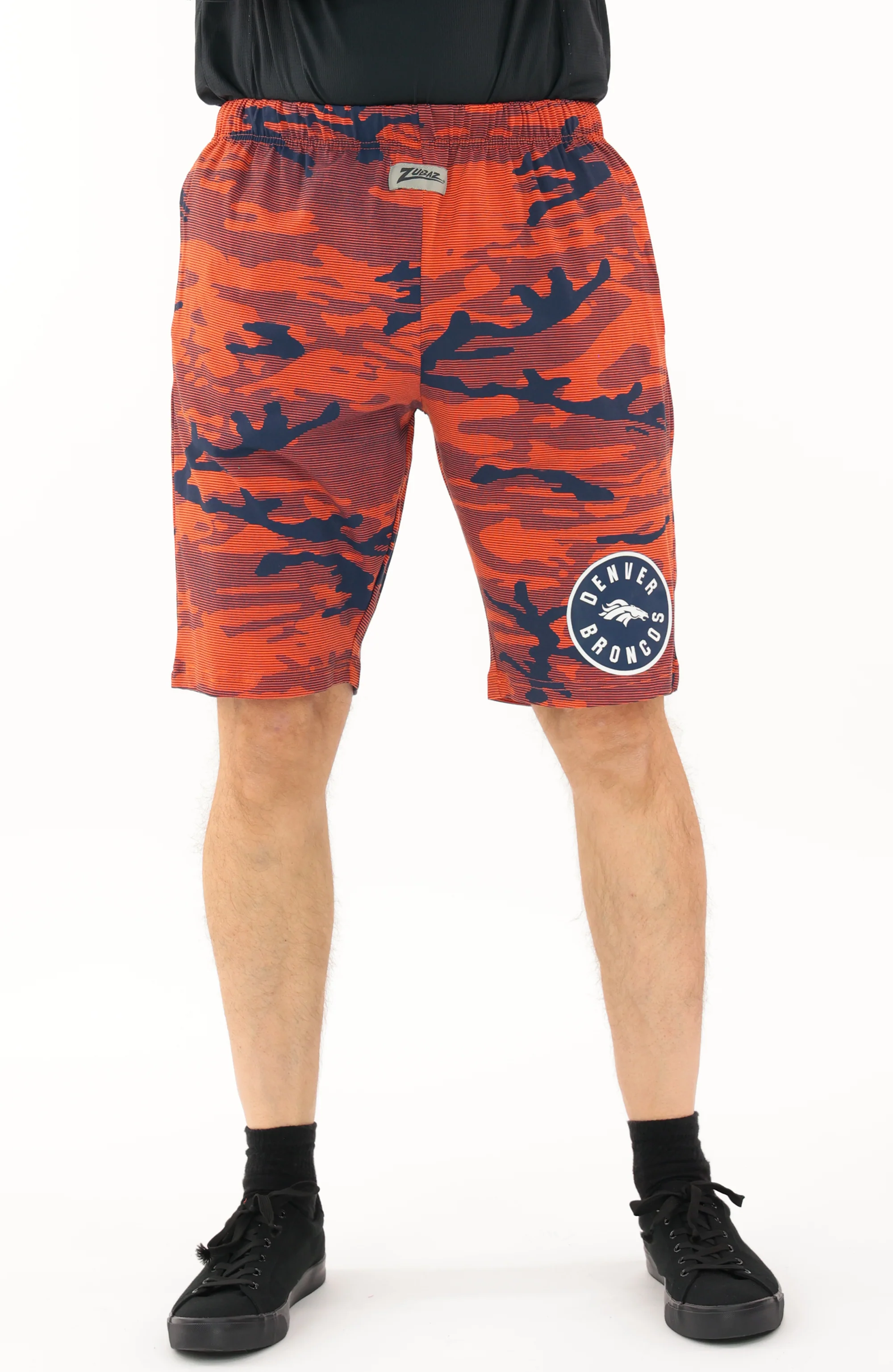 Zubaz NFL Adult Unisex Z88 Camo Lines Shorts, Denver Broncos - Image 4